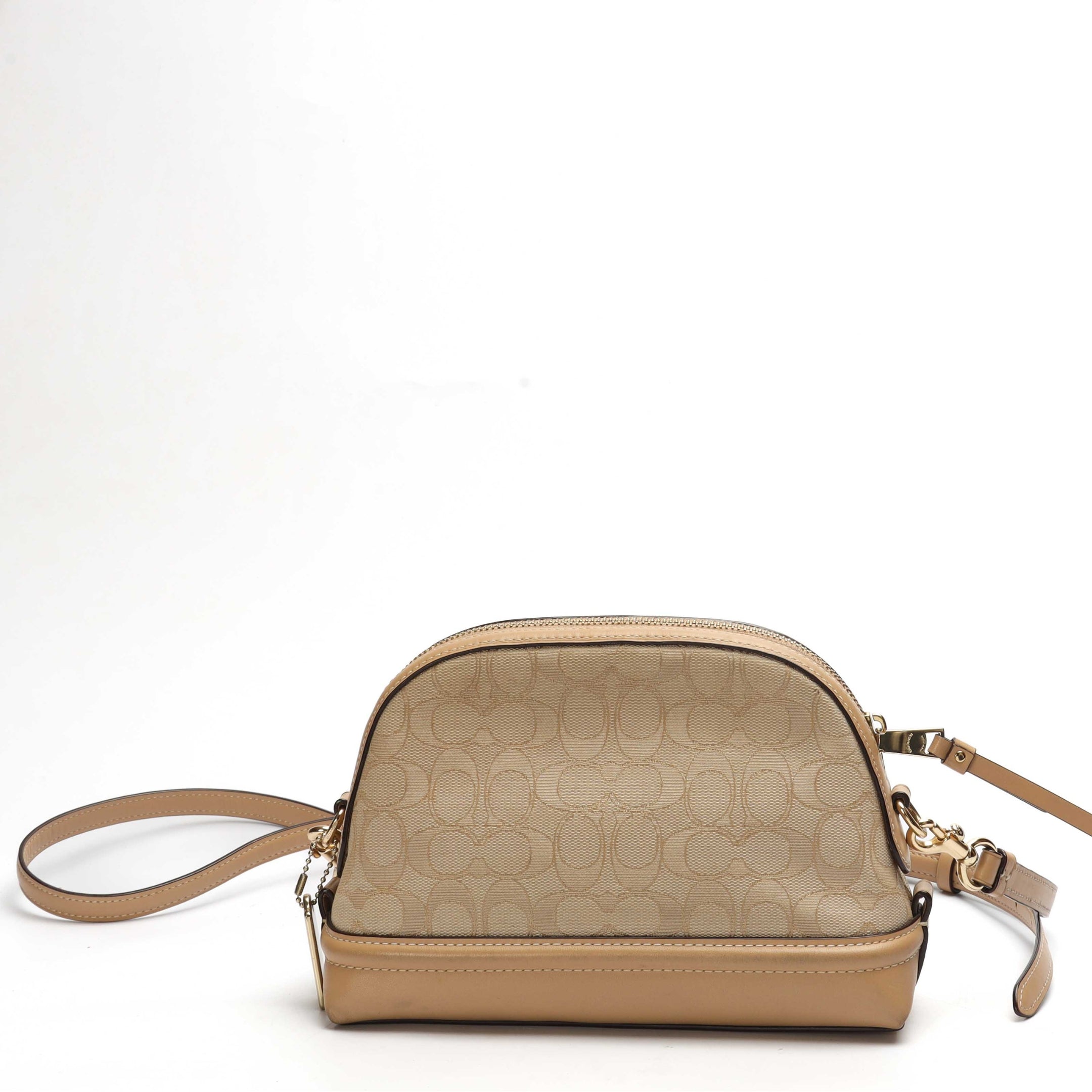 Coach Ivie Beige Dome Crossbody Bag