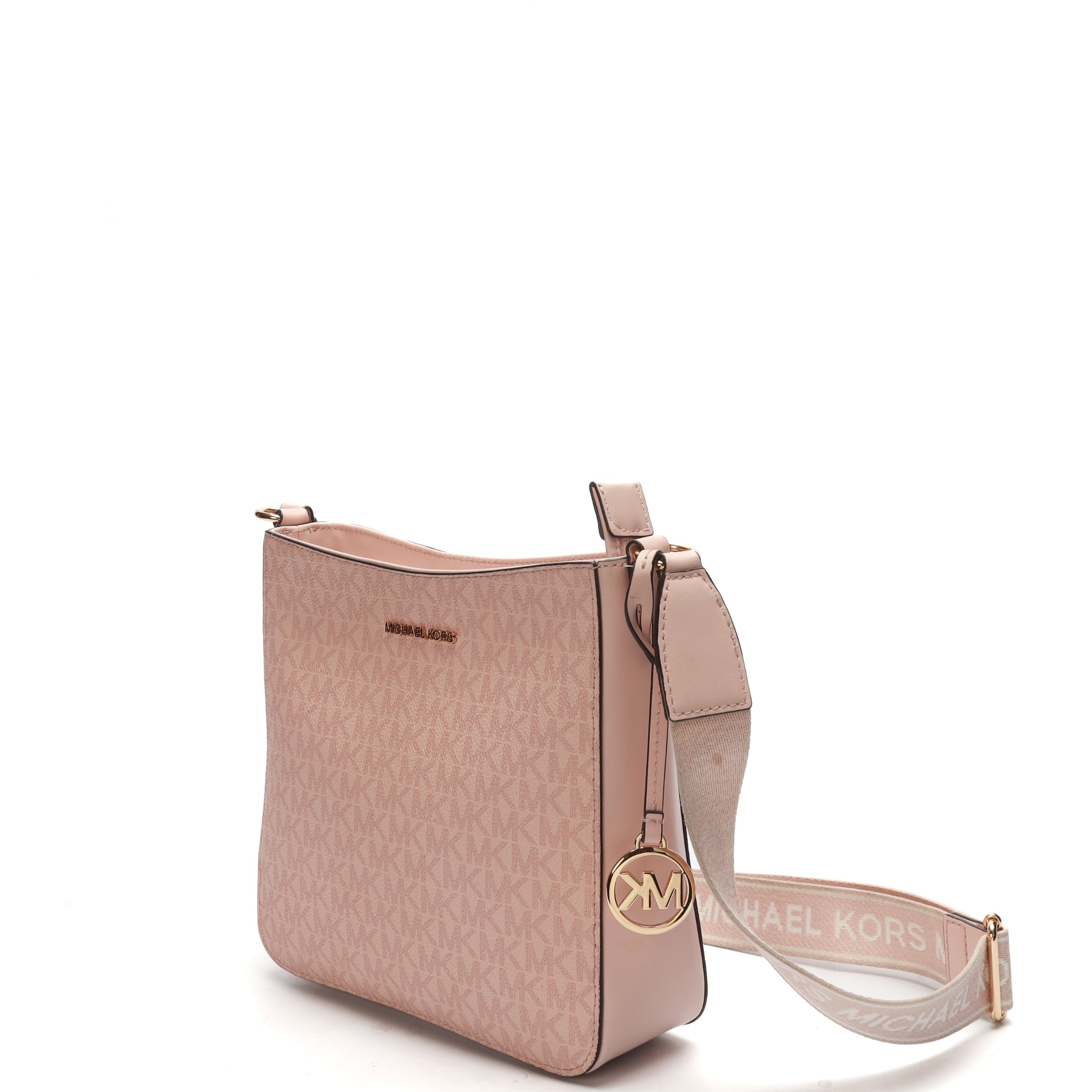 Michael Kors Jet Set Pink Travel Logo Messenger Bag