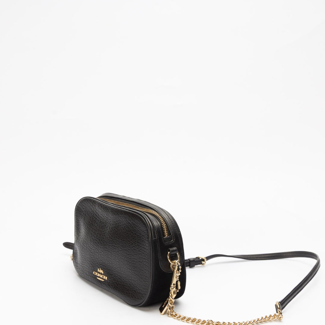 Coach Black Isla Chain Crossbody Bag