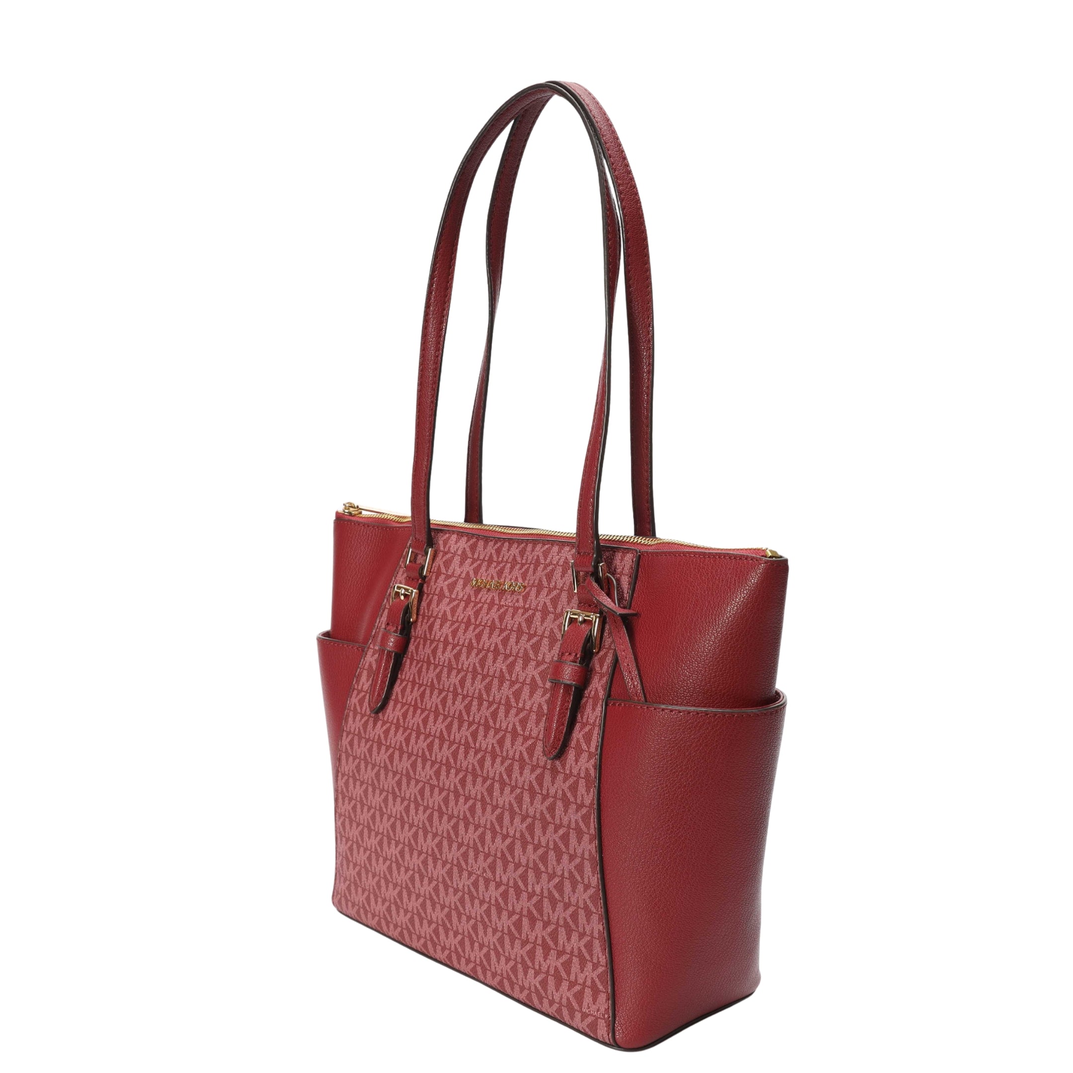 Michael Kors Maroon Charlotte Logo Tote