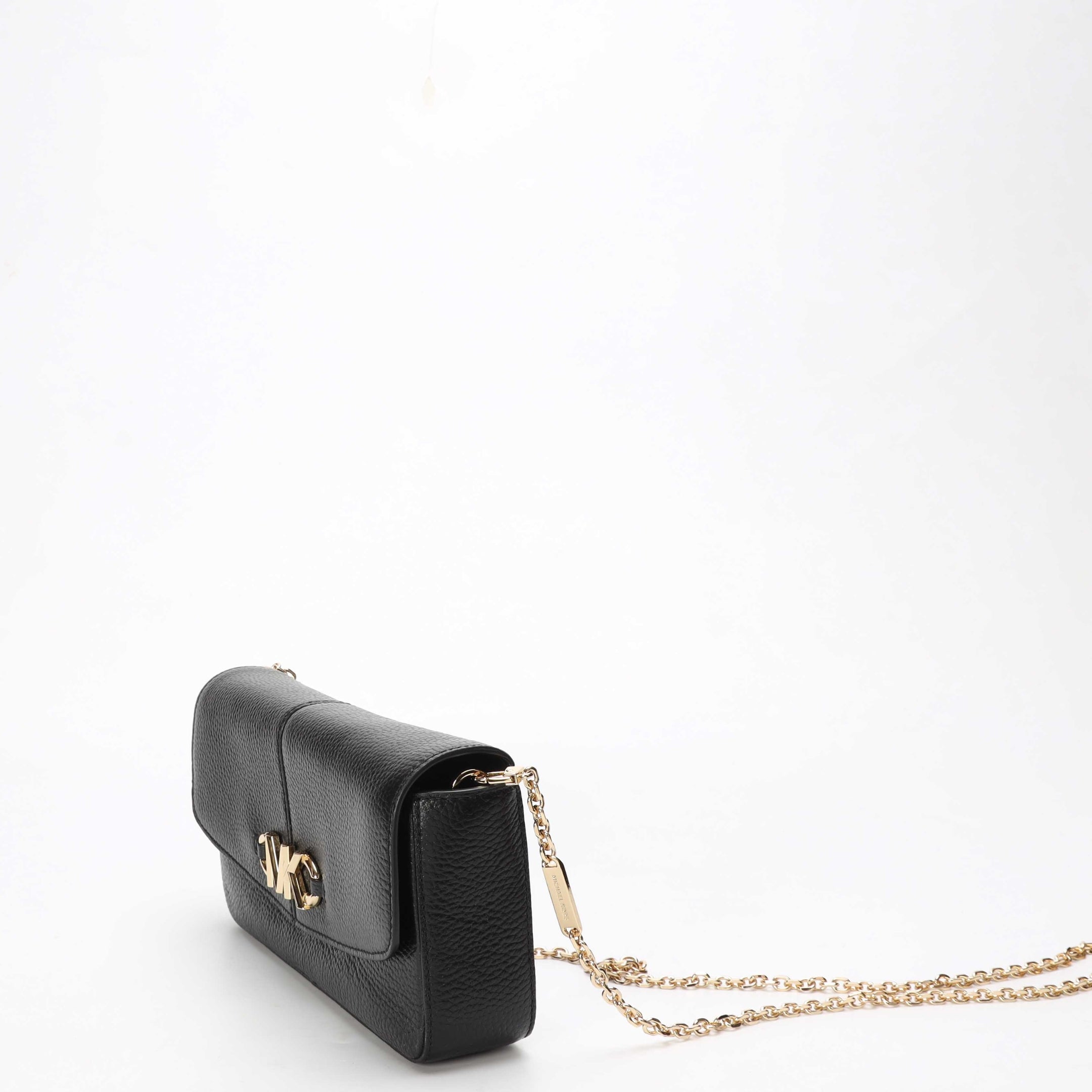 Michael Kors Izzy Black Chain Clutch