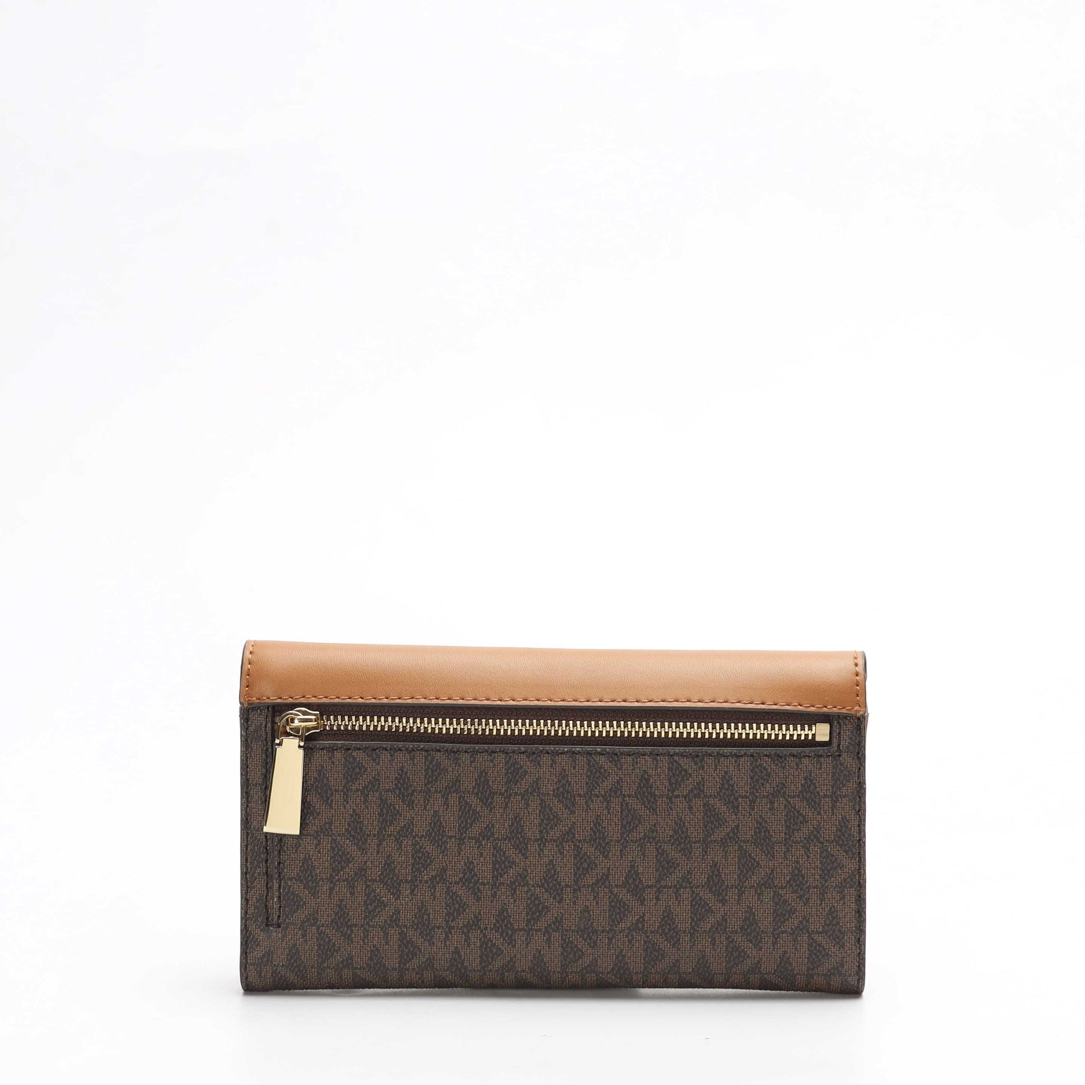 Michael Kors Brown Logo Tri-Fold Wallet
