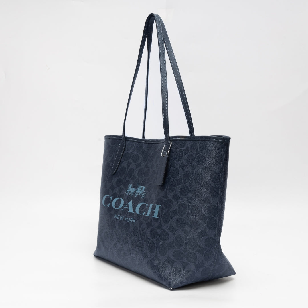 Coach Signature Canvas Tote Bag
