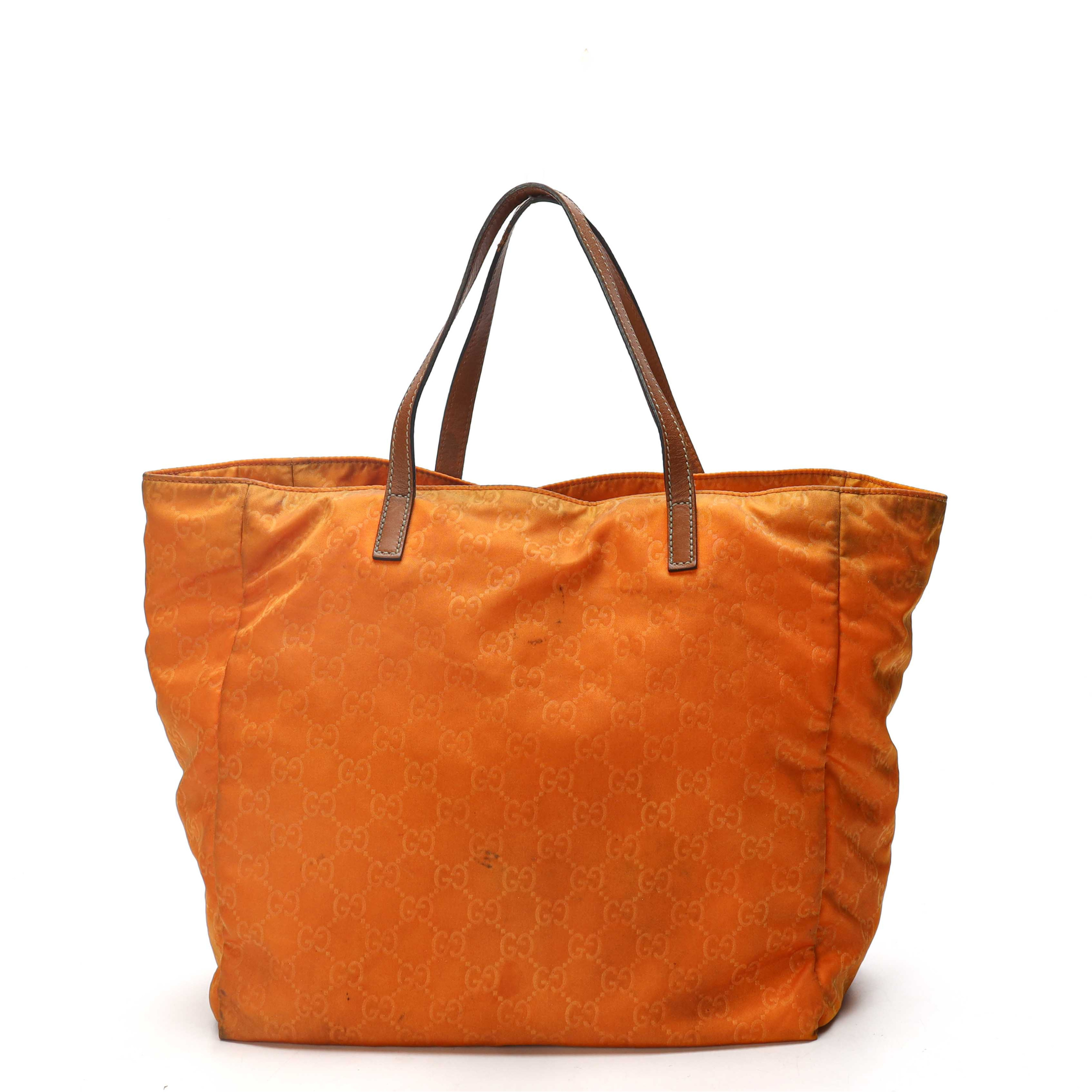Gucci GG Monogram Orange Tote
