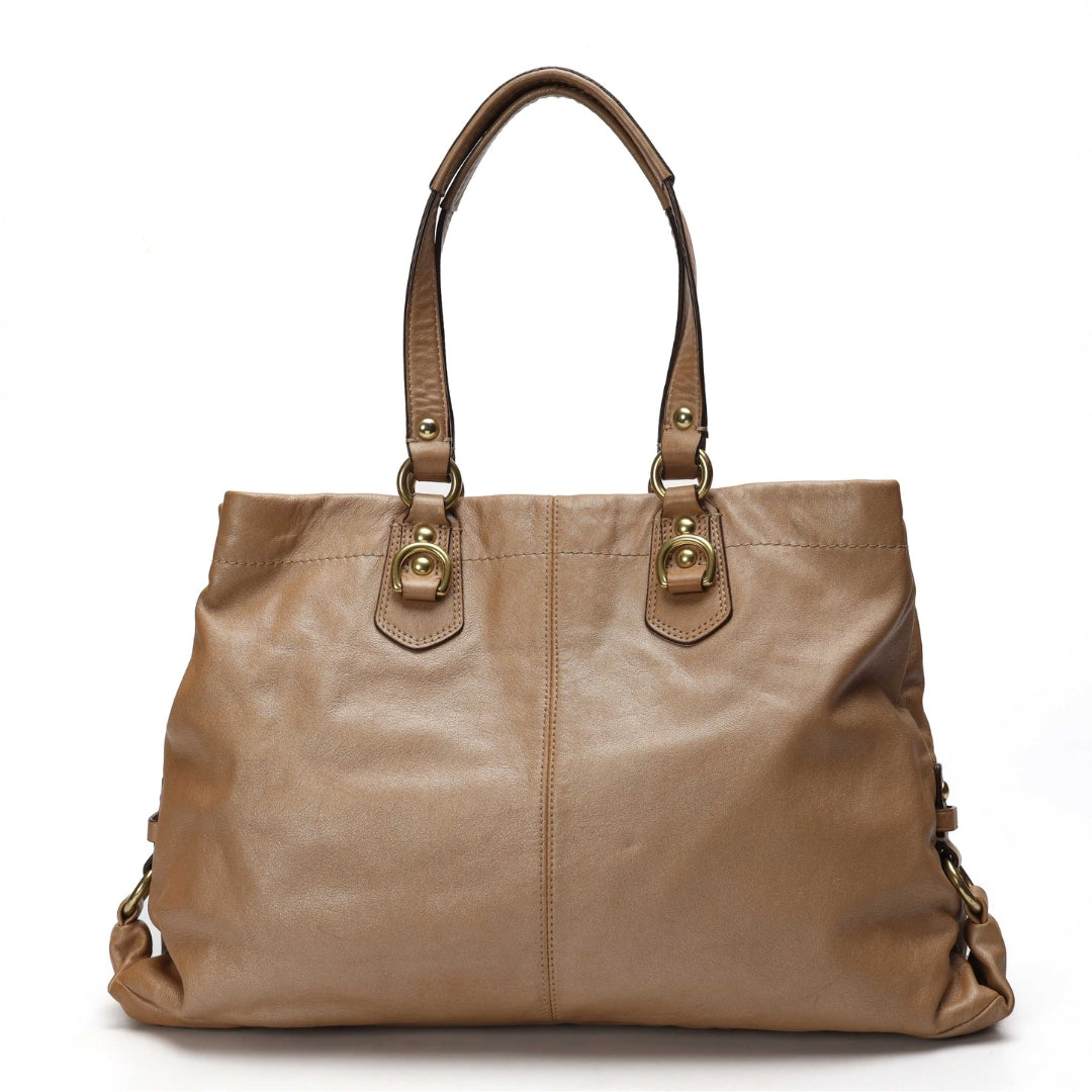 Coach Beige Ashley Convertible Tote
