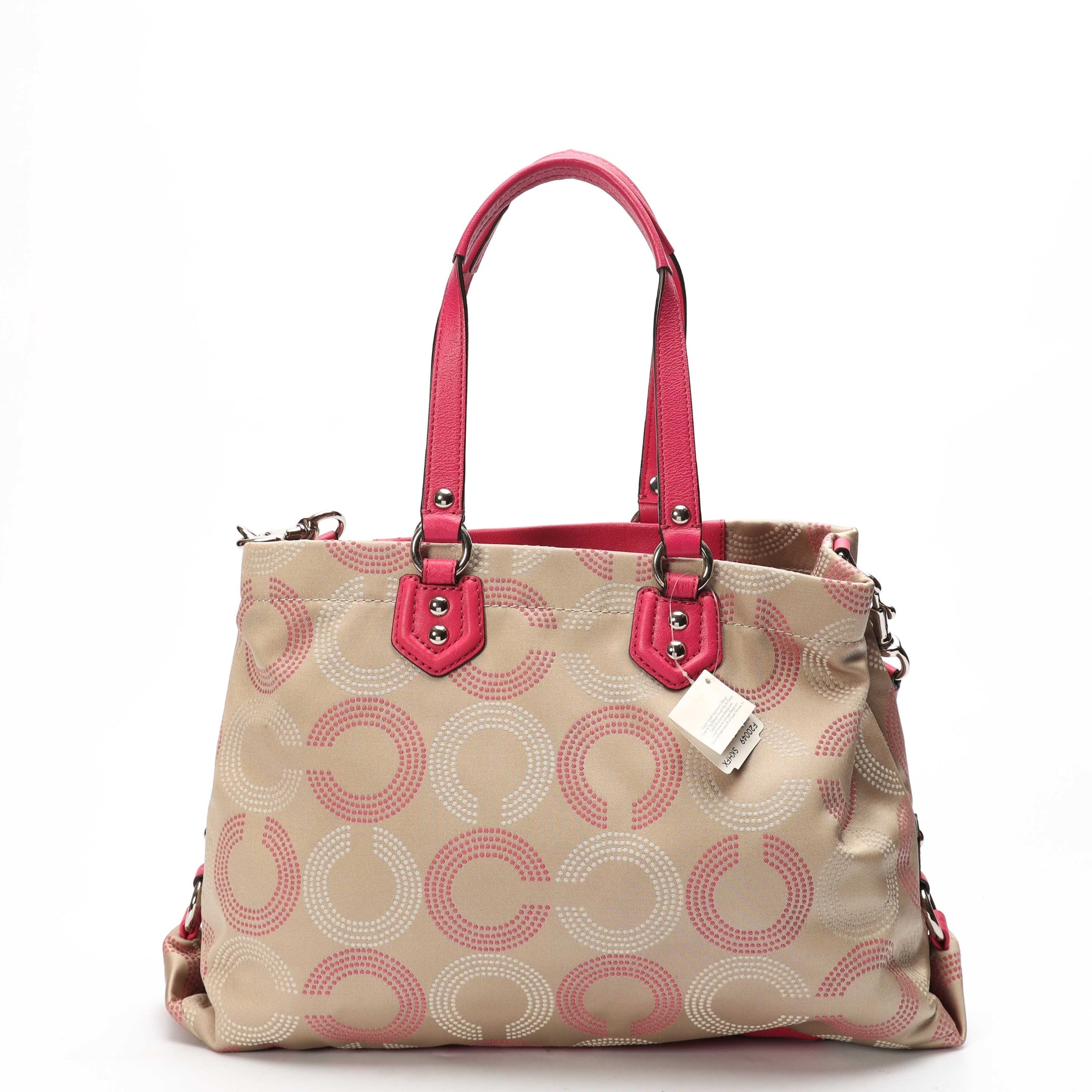 Coach Ashley Pink Beige OP Satchel