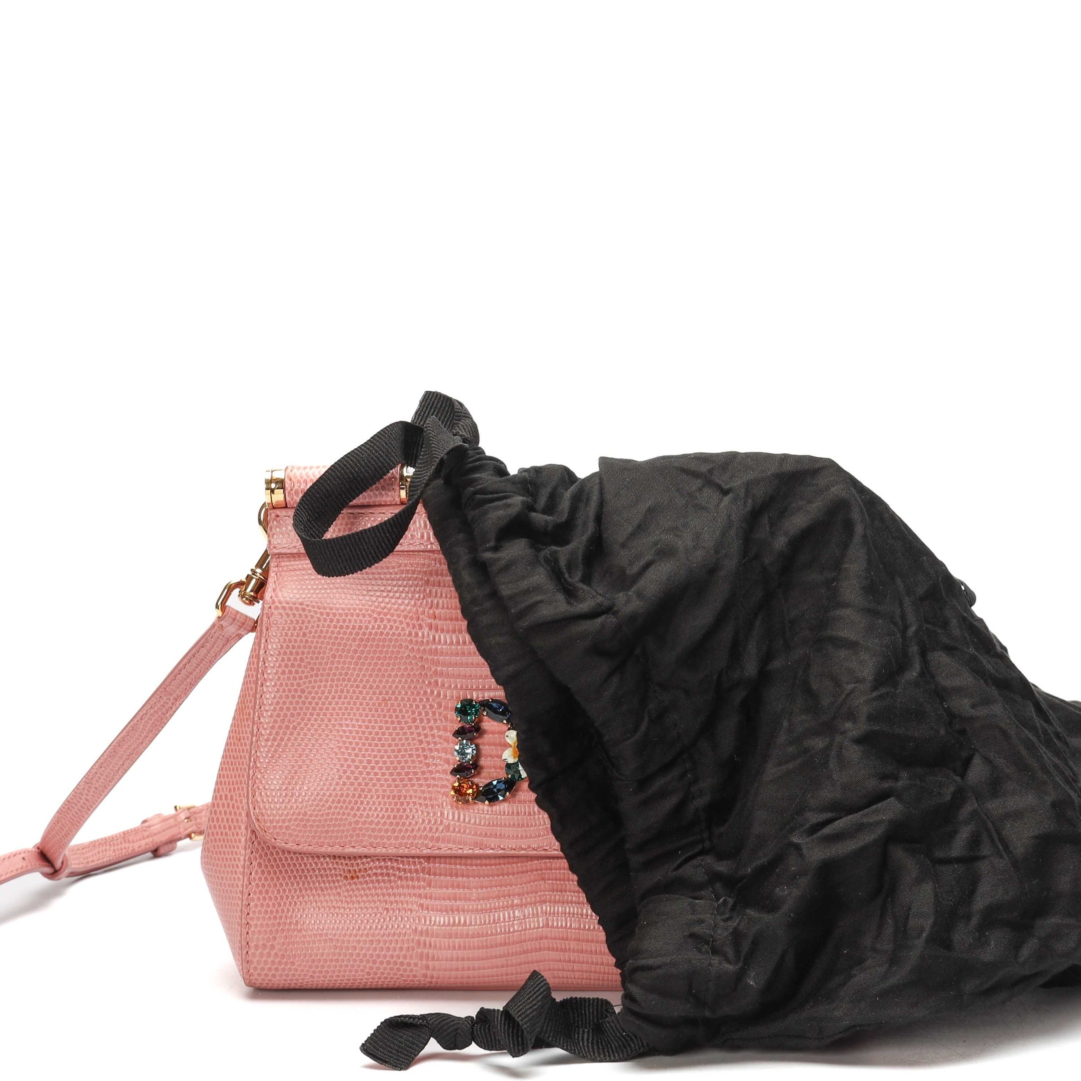 Dolce & Gabbana Sicily Pink Top Handle Bag