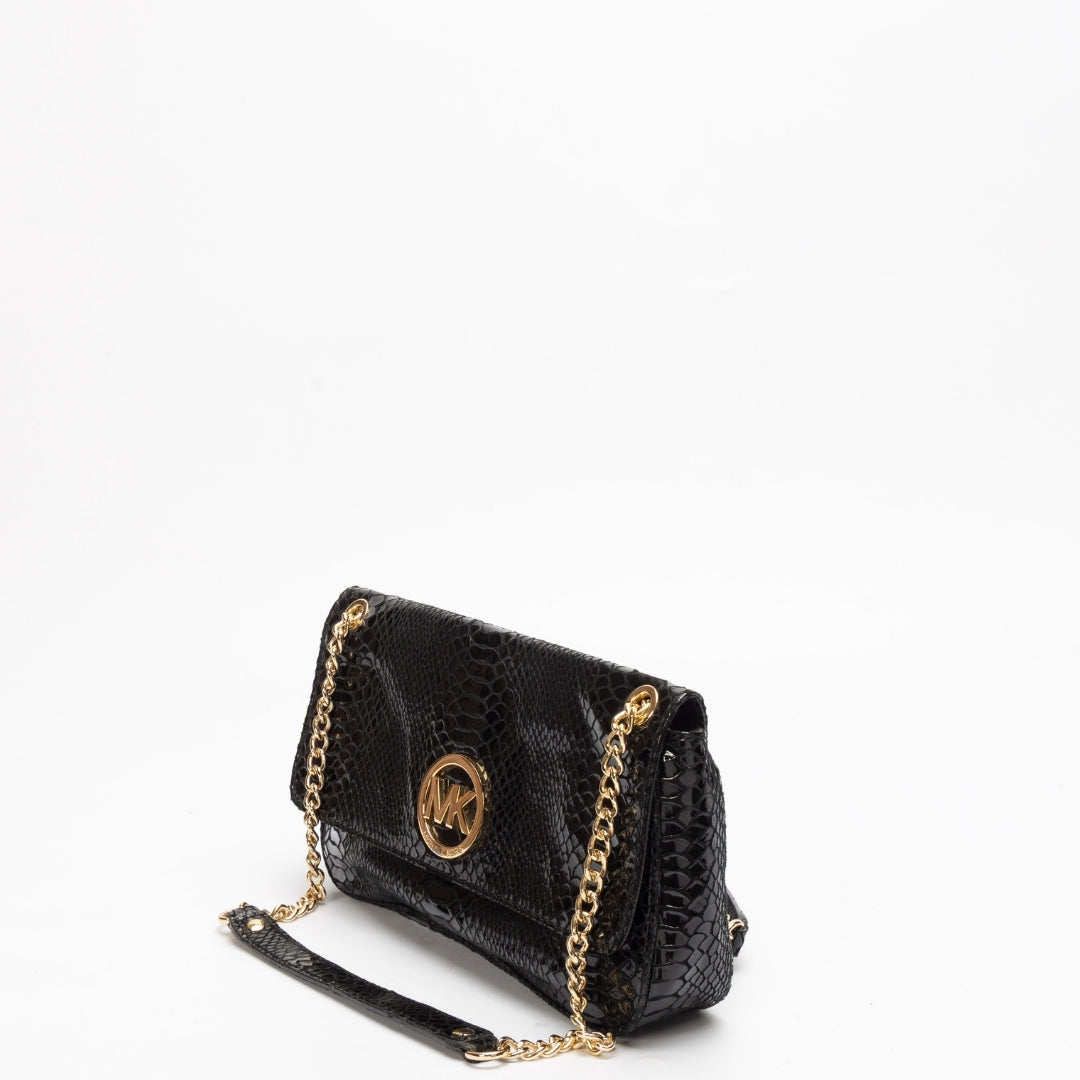 Michael Kors Greenwich Small Crocodile Embossed Leather Crossbody Bag