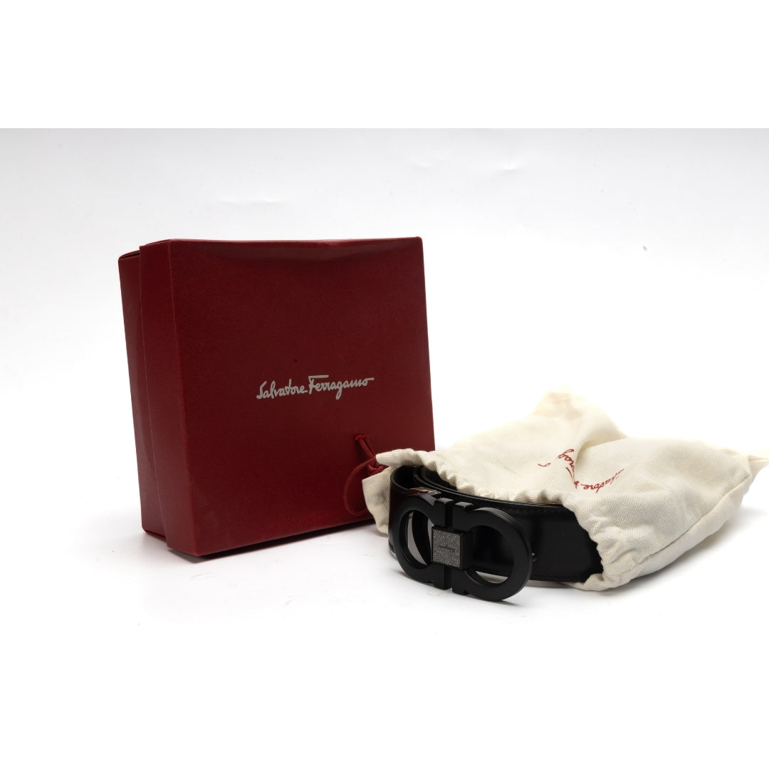 Ferragamo Gancini Logo Reversible Waist Belt