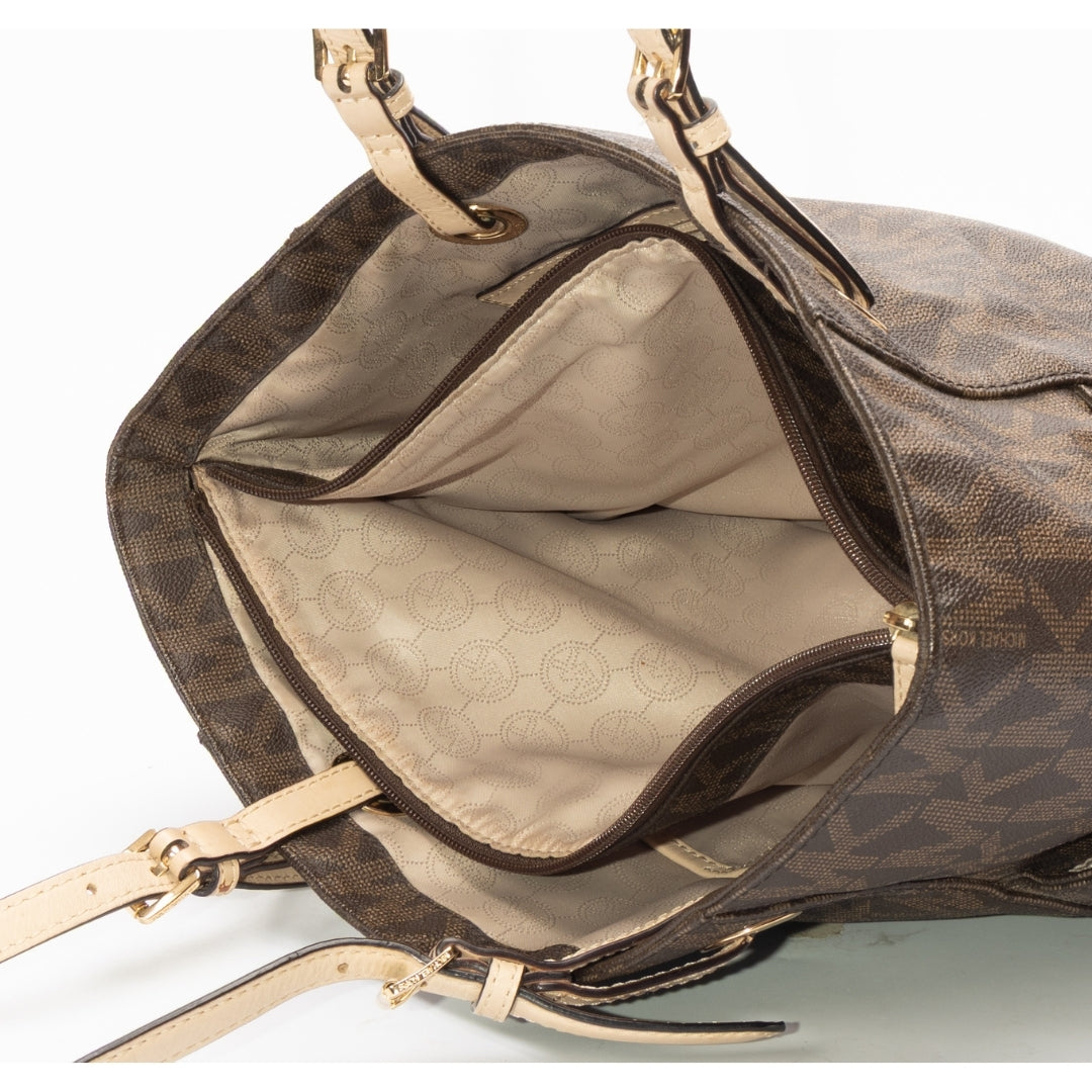 Michael Kors Signature Coated Canvas Jet Set Tote