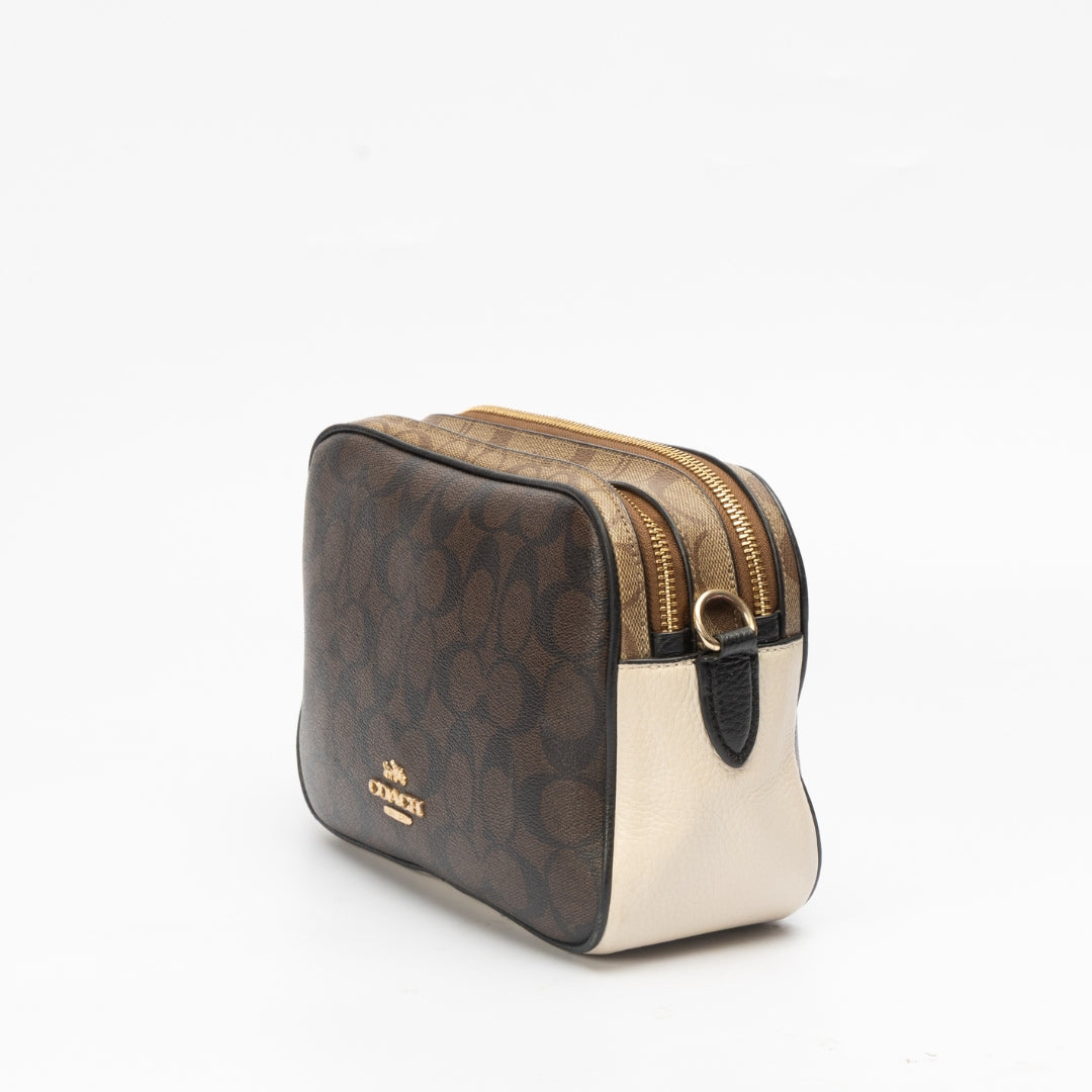 Coach Signature Canvas Jes Crossbody Bag