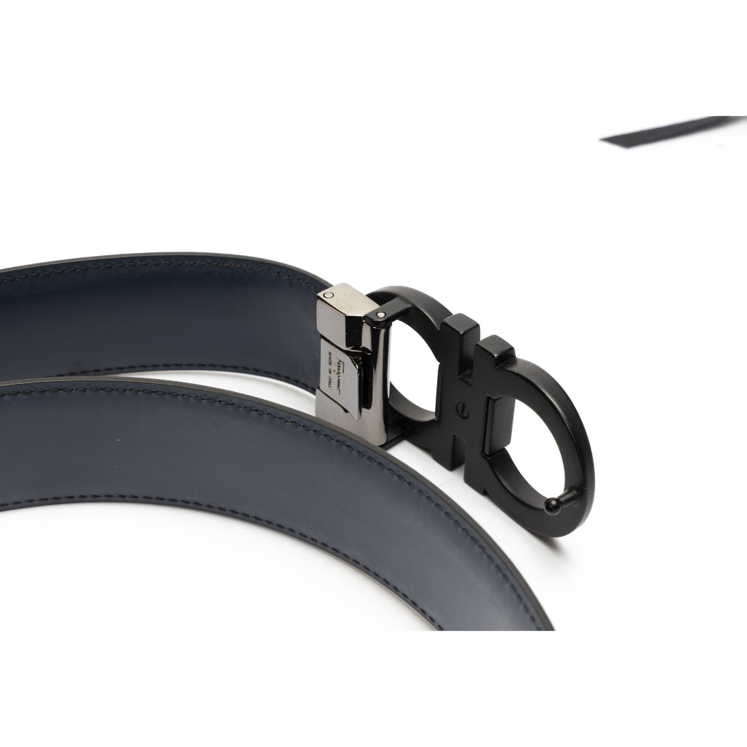 Ferragamo Gancini Logo Reversible Waist Belt