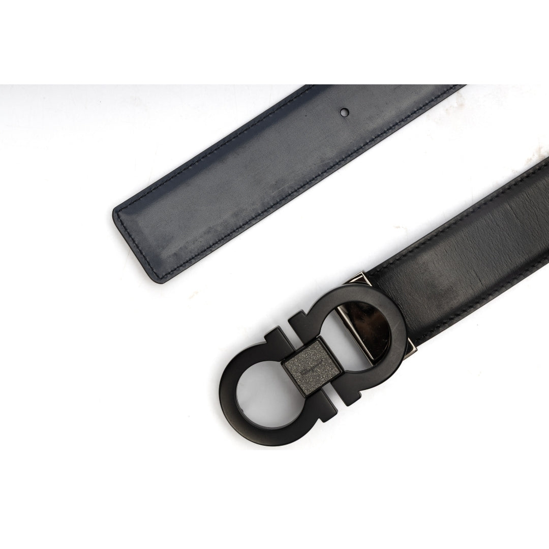 Ferragamo Gancini Logo Reversible Waist Belt