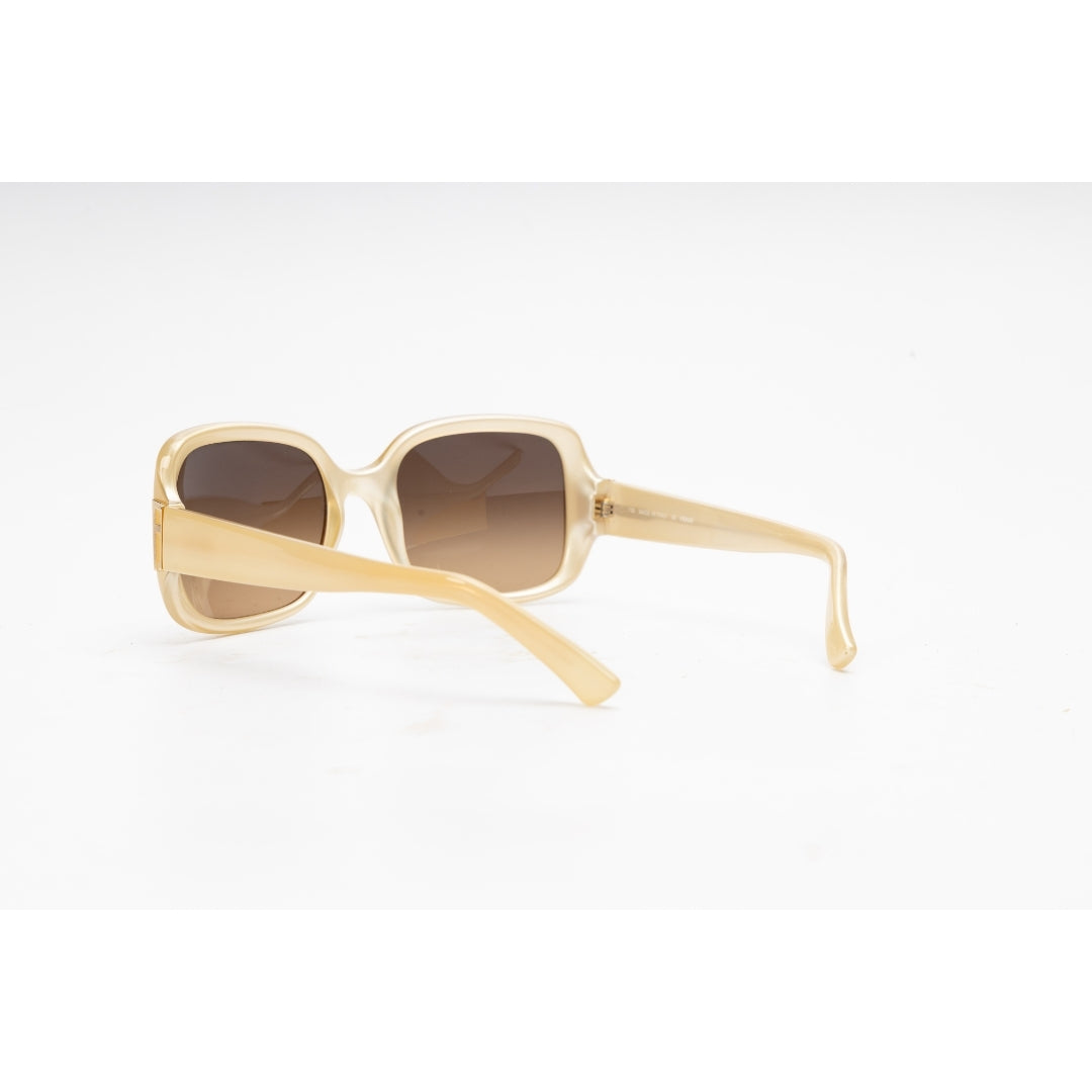 Fendi Cream Fendista Logo Oversized Square Sunglasses