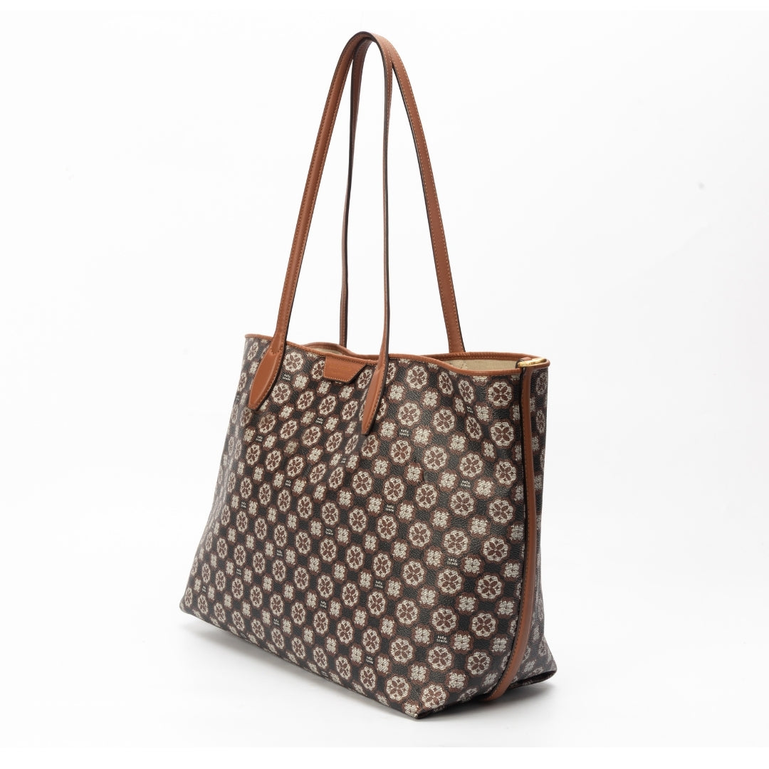 Kate Spade Flower Monogram Coated Tote Bag