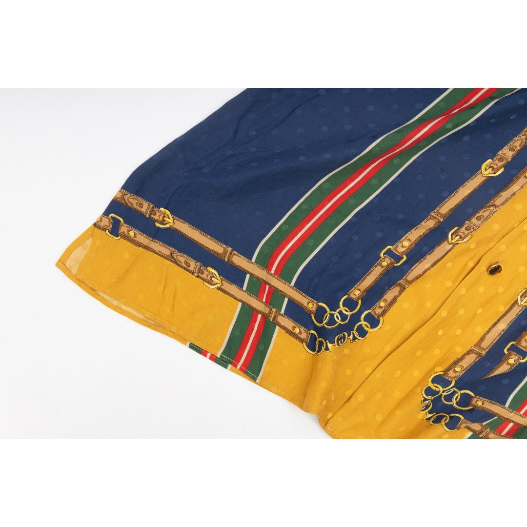 Gucci Printed Silk Jacquard Shirt