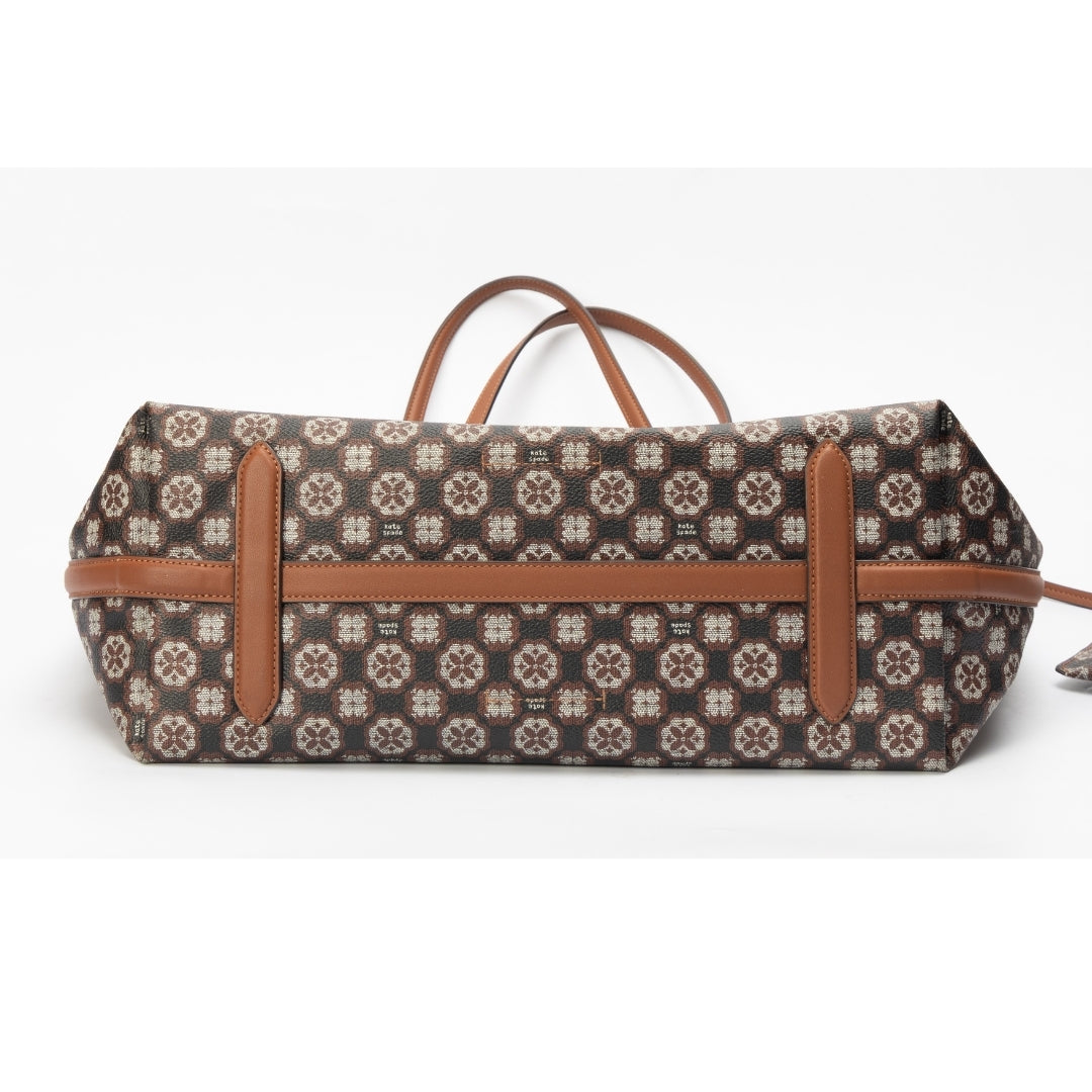 Kate Spade Flower Monogram Coated Tote Bag