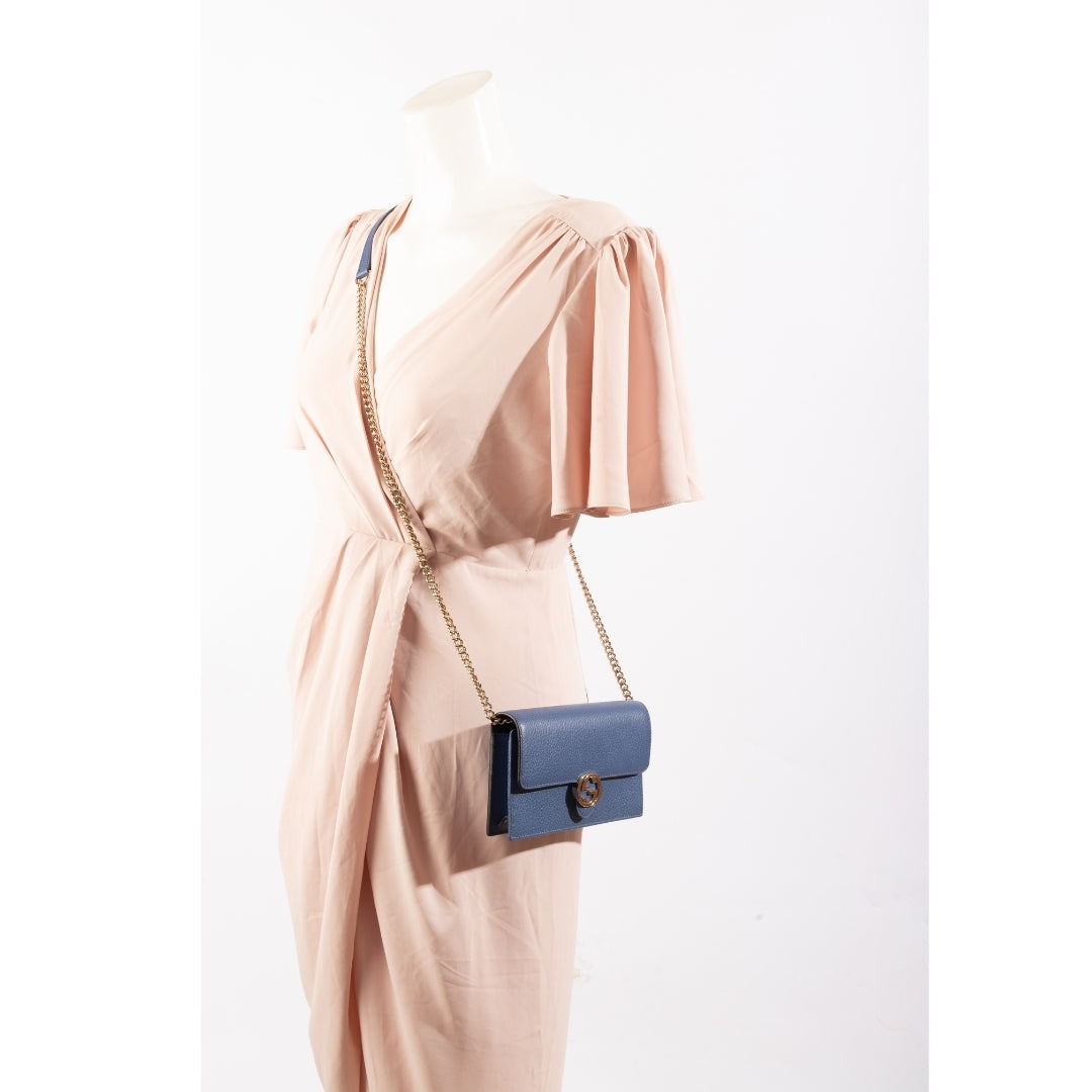 Gucci Dollar Interlocking GG Mini Chain Crossbody Bag