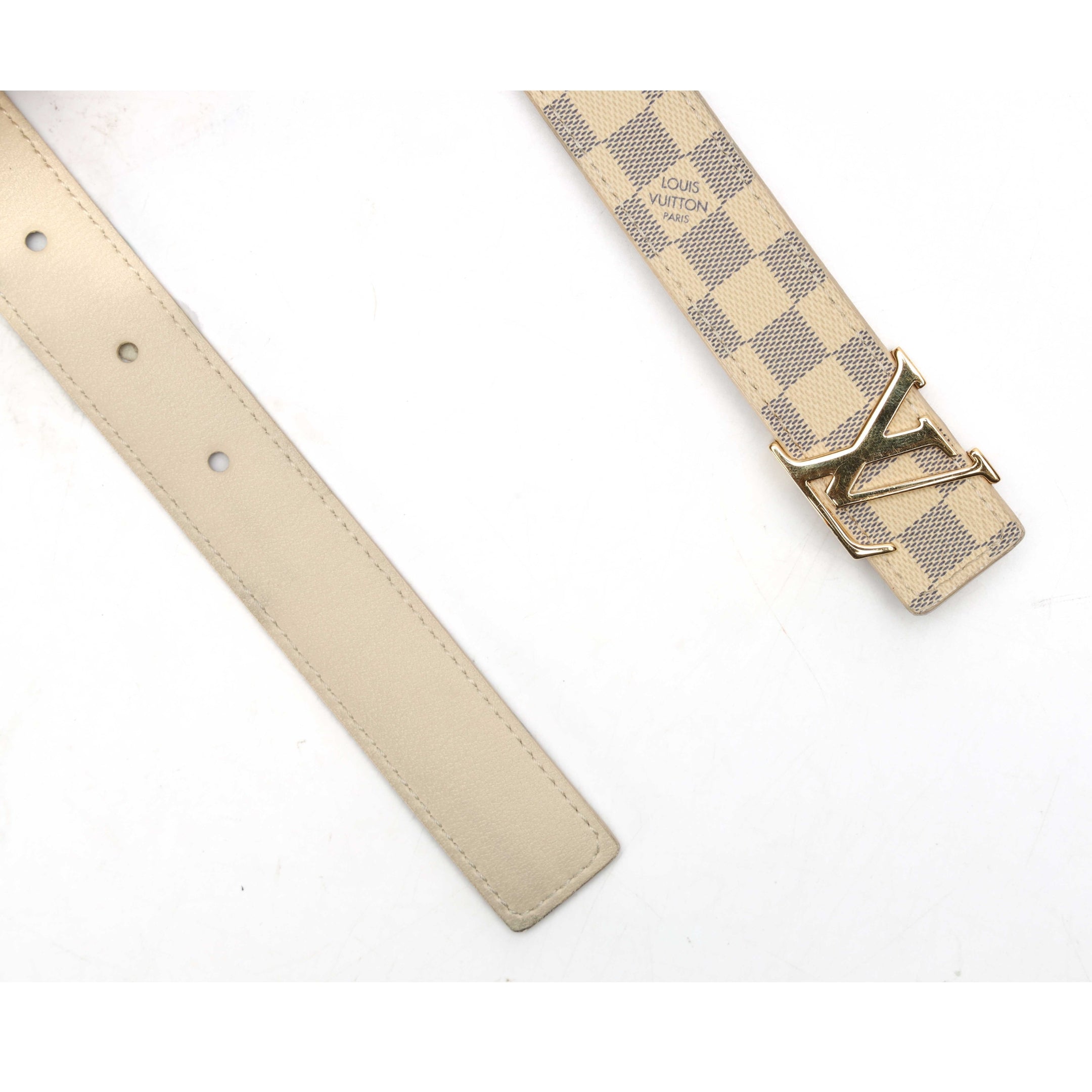 Louis Vuitton Damier Azur LV Initiales Belt