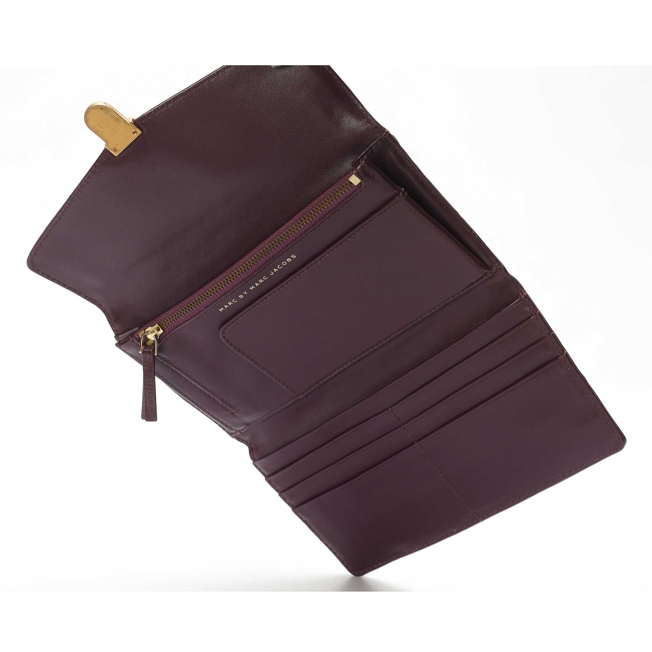 Marc By Marc Jacobs Burgundy Leather Wallet