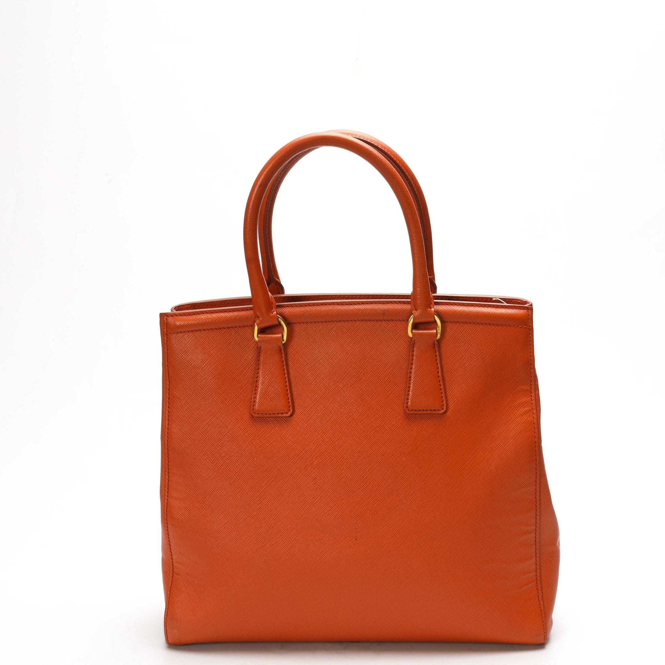 Prada Orange Parabole Convertible Tote