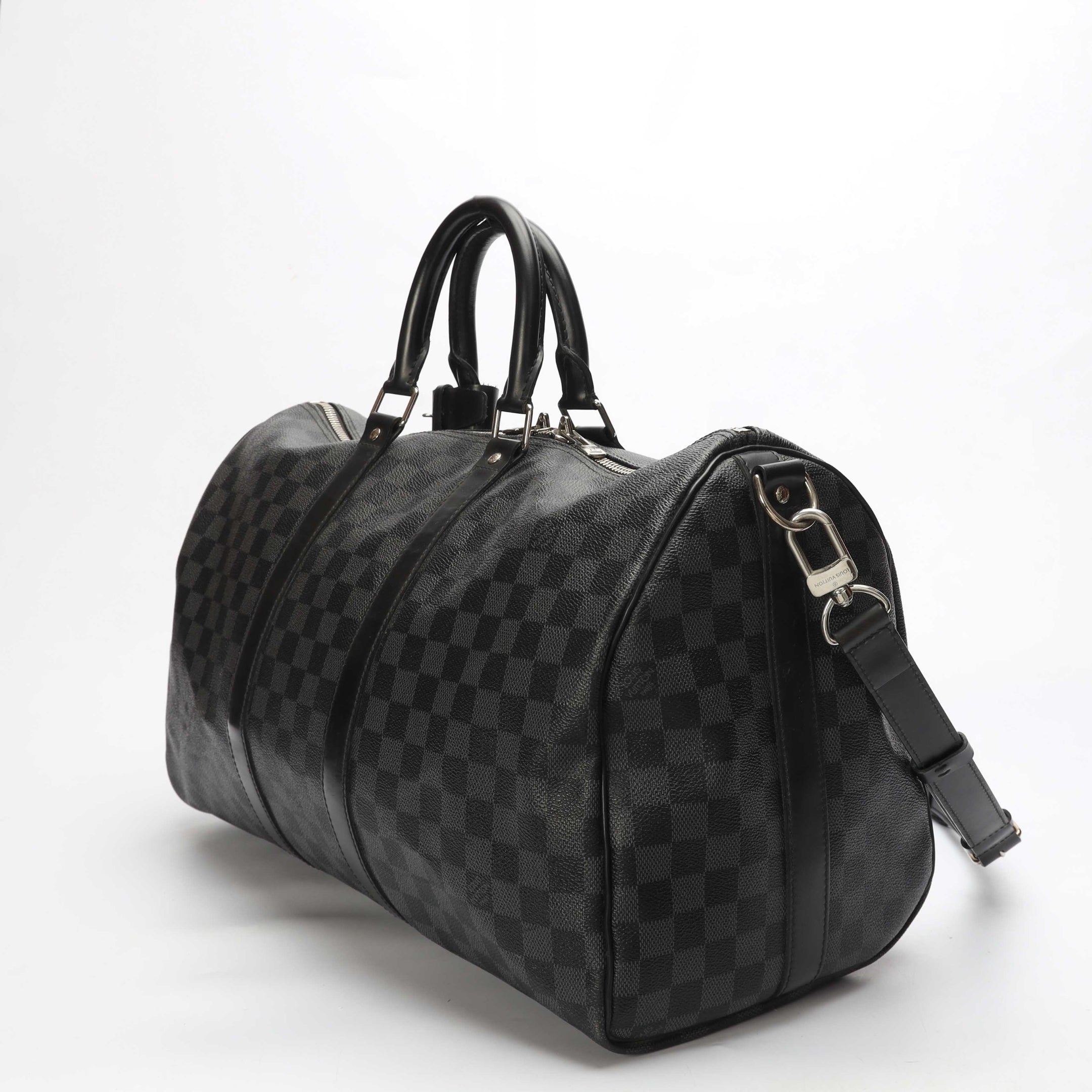 Louis Vuitton Keepall Bandouliere 45 Graphite Canvas Bag