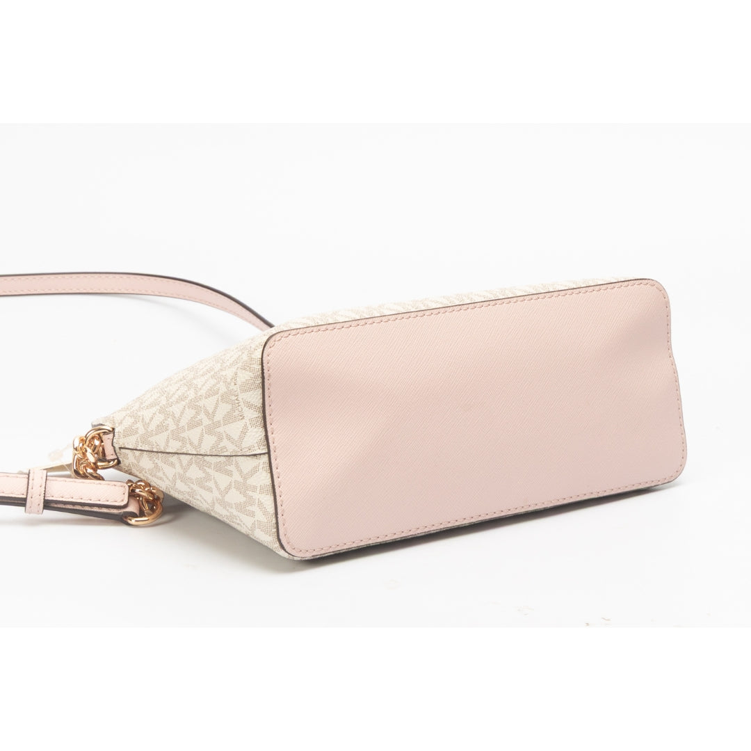 Michael Kors Jet Set Travel Medium Metallic Dome Crossbody Bag