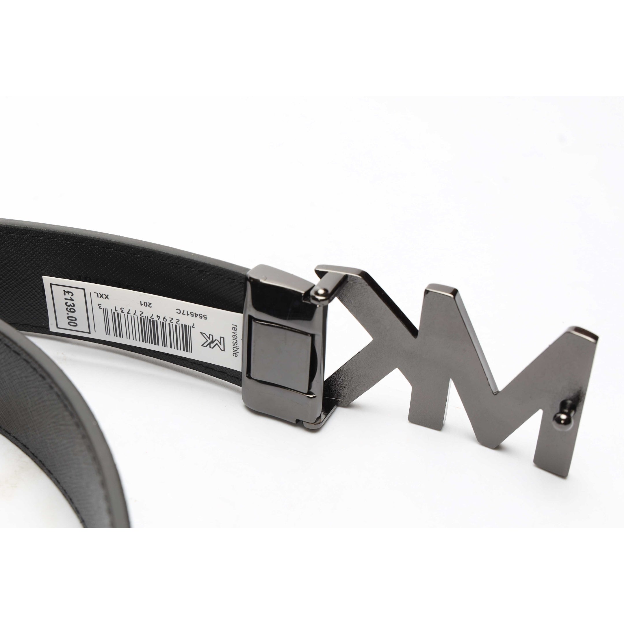 Michael Kors Black Logo Reversible Belt