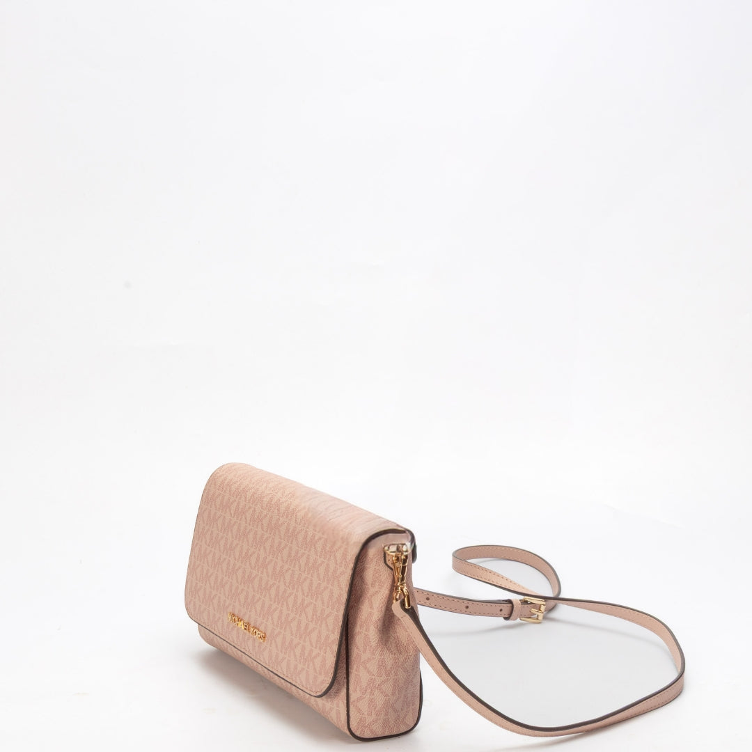 Michael Kors Pink Logo Convertible Crossbody Bag