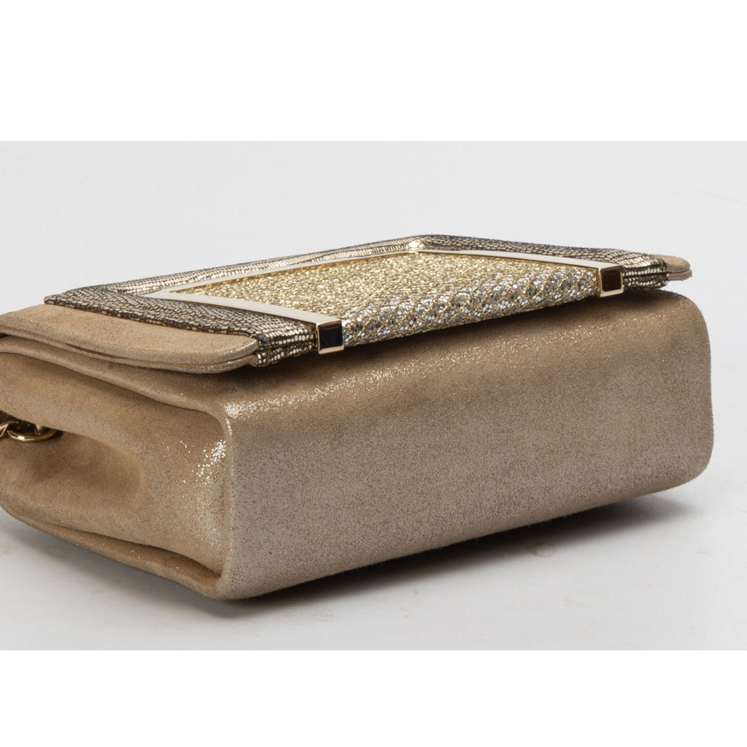 Jimmy Choo Gold Ava Crossbody Bag