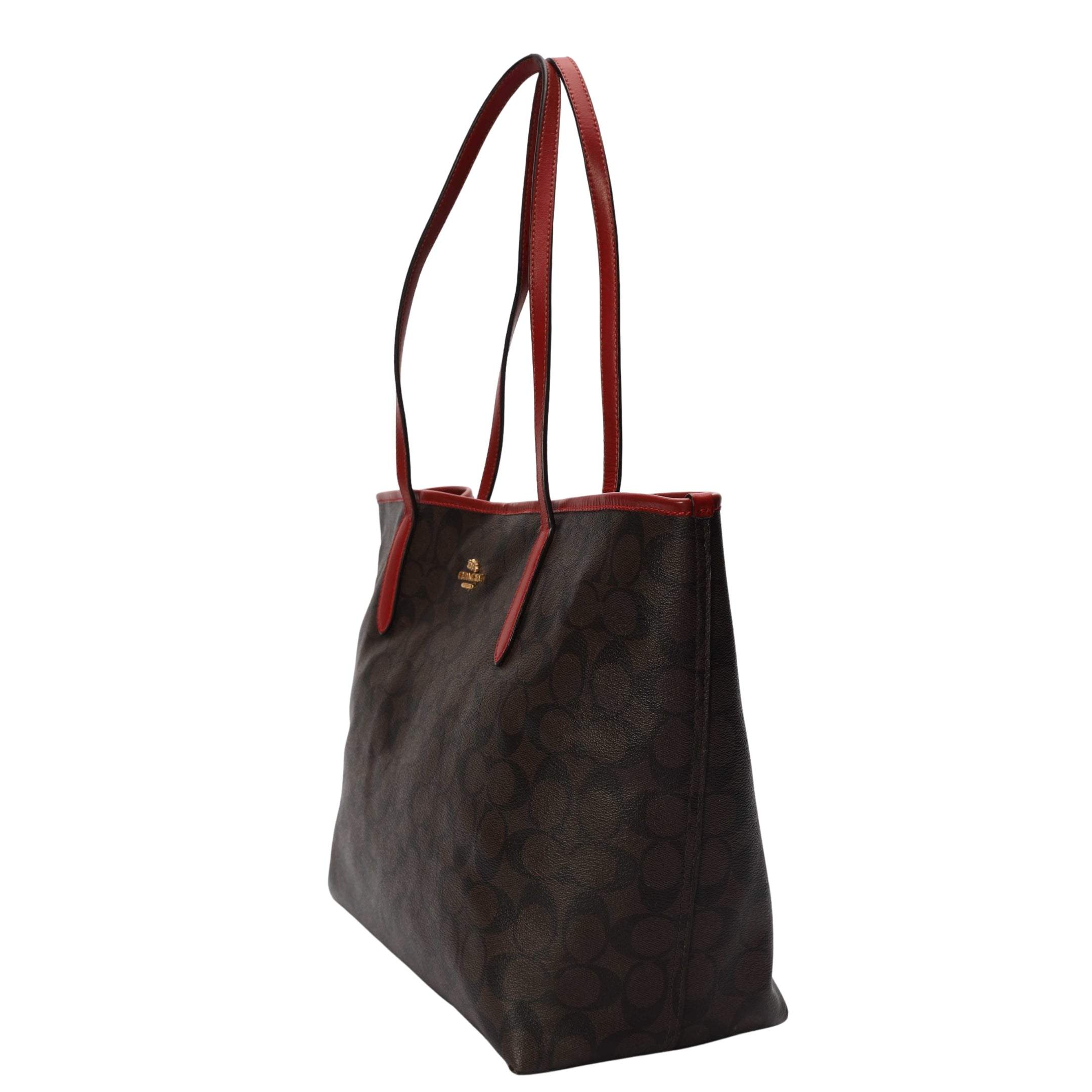 Coach City Textured Logo Tote Bag