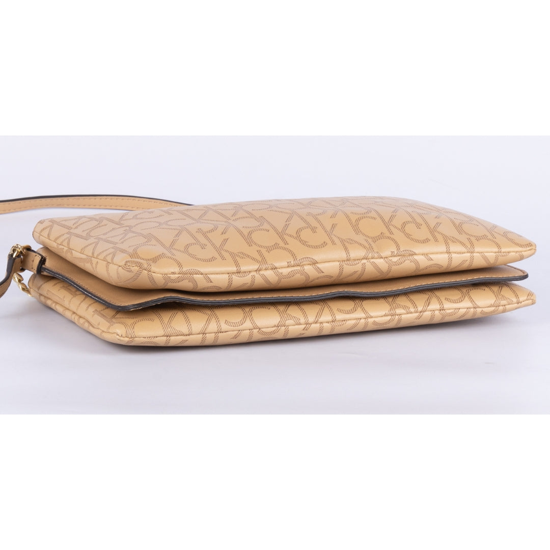 Calvin Klein Monogram Zip Cross Body Bag