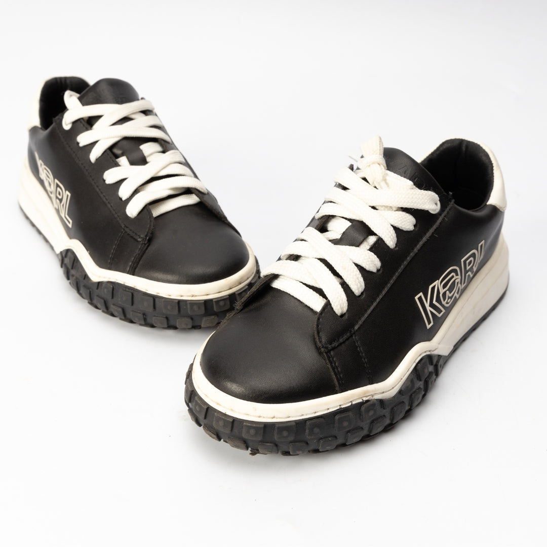 Karl Lagerfeld Leather Lace-up Trainers Sneakers