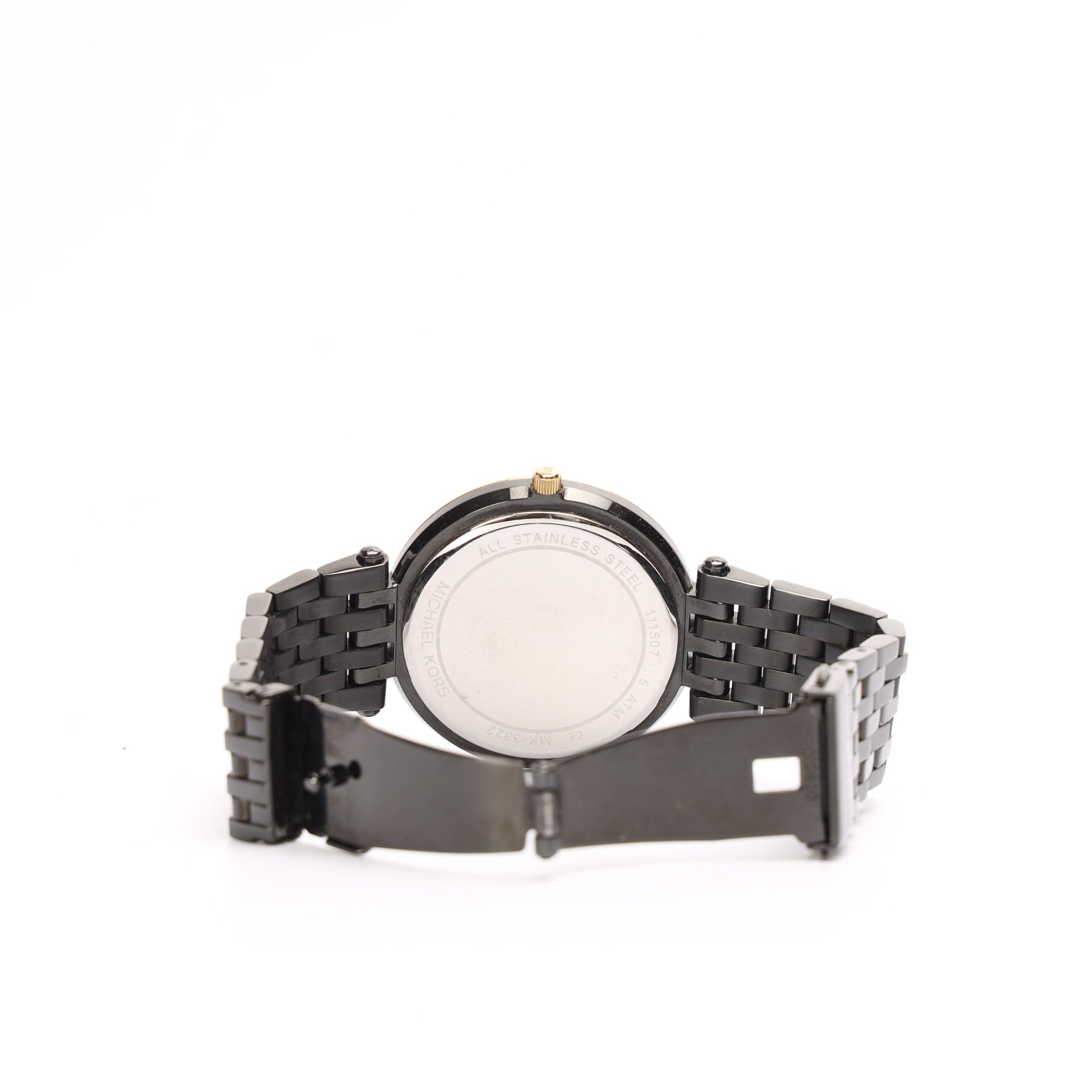 Michael Kors Darci Pavé Black-Tone Watch