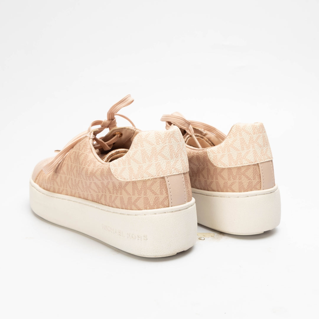 Michael Kors Pink Poppy Block Logo Sneakers