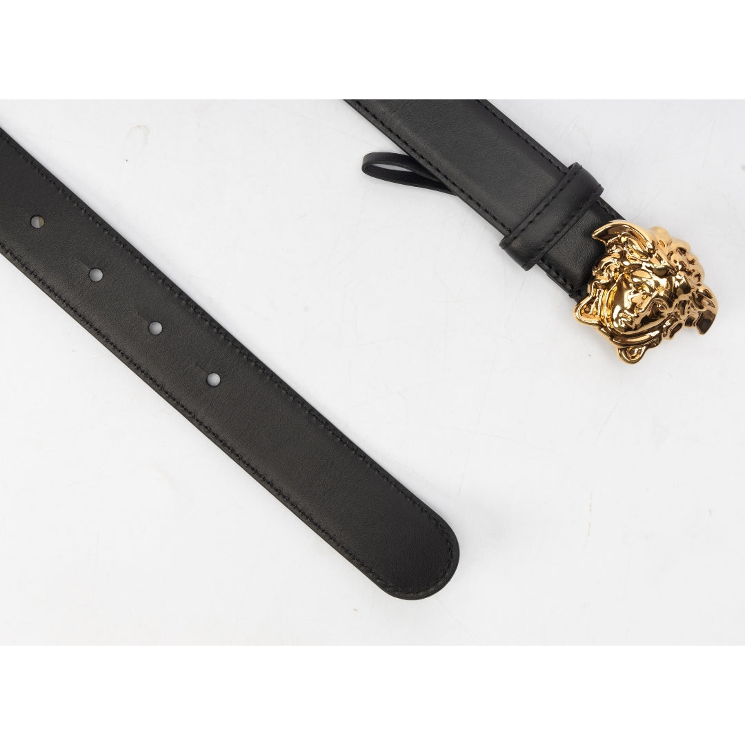 Versace La Medusa Leather Belt