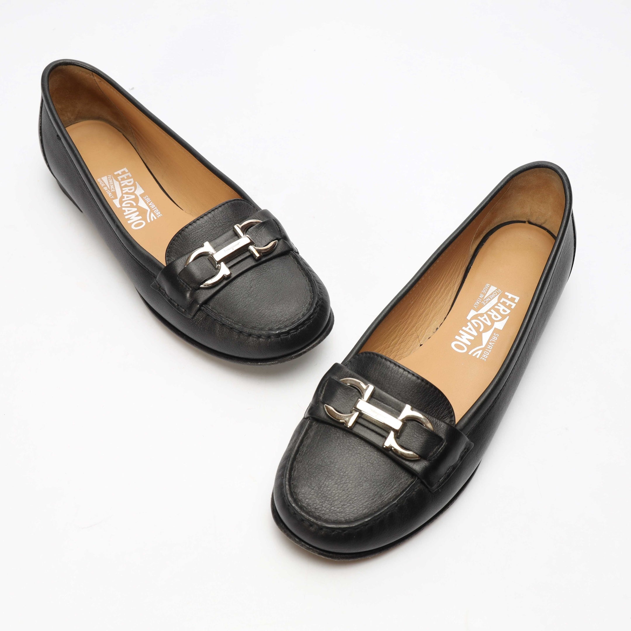 Salvatore Ferragamo Gancini Ornament Moccasins