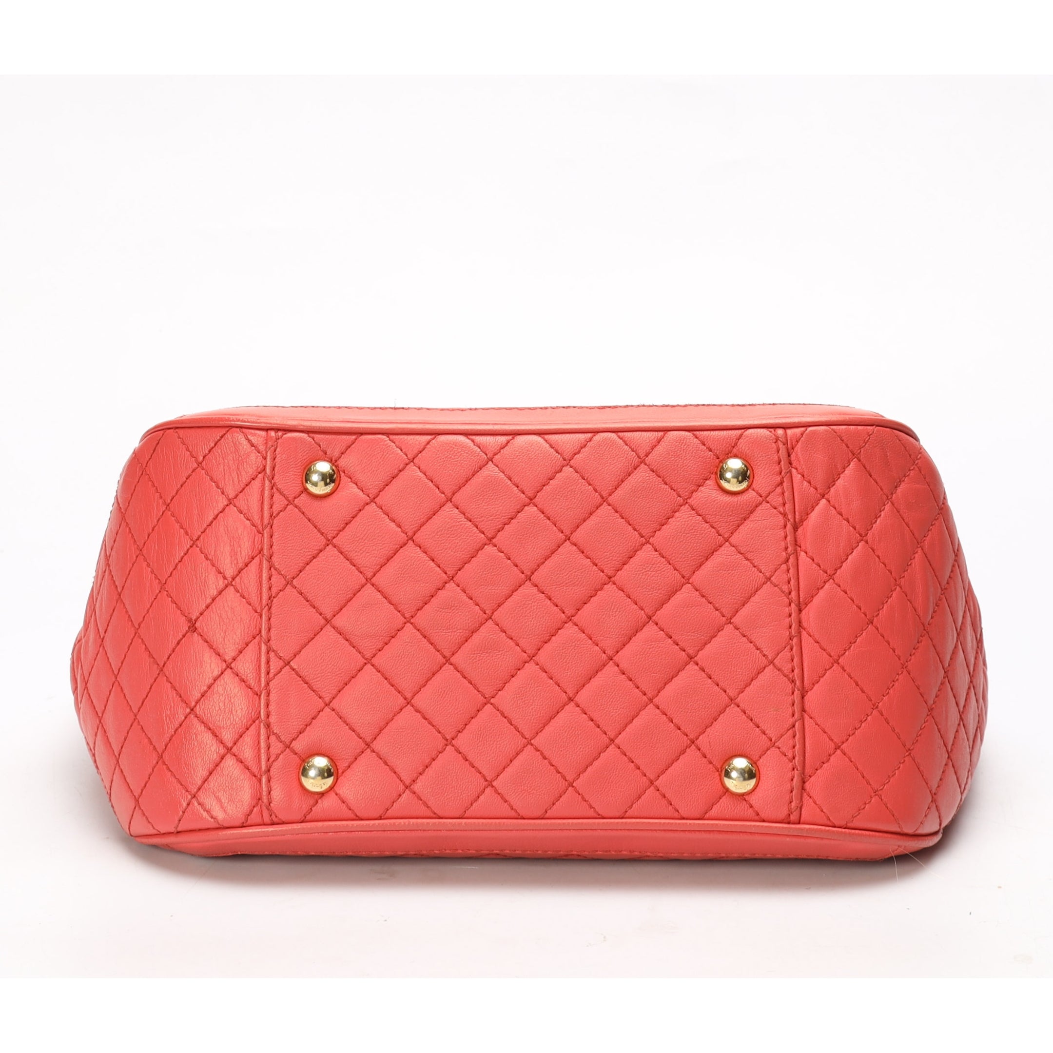 Salvatore Ferragamo Peach Betulla Chain Tote