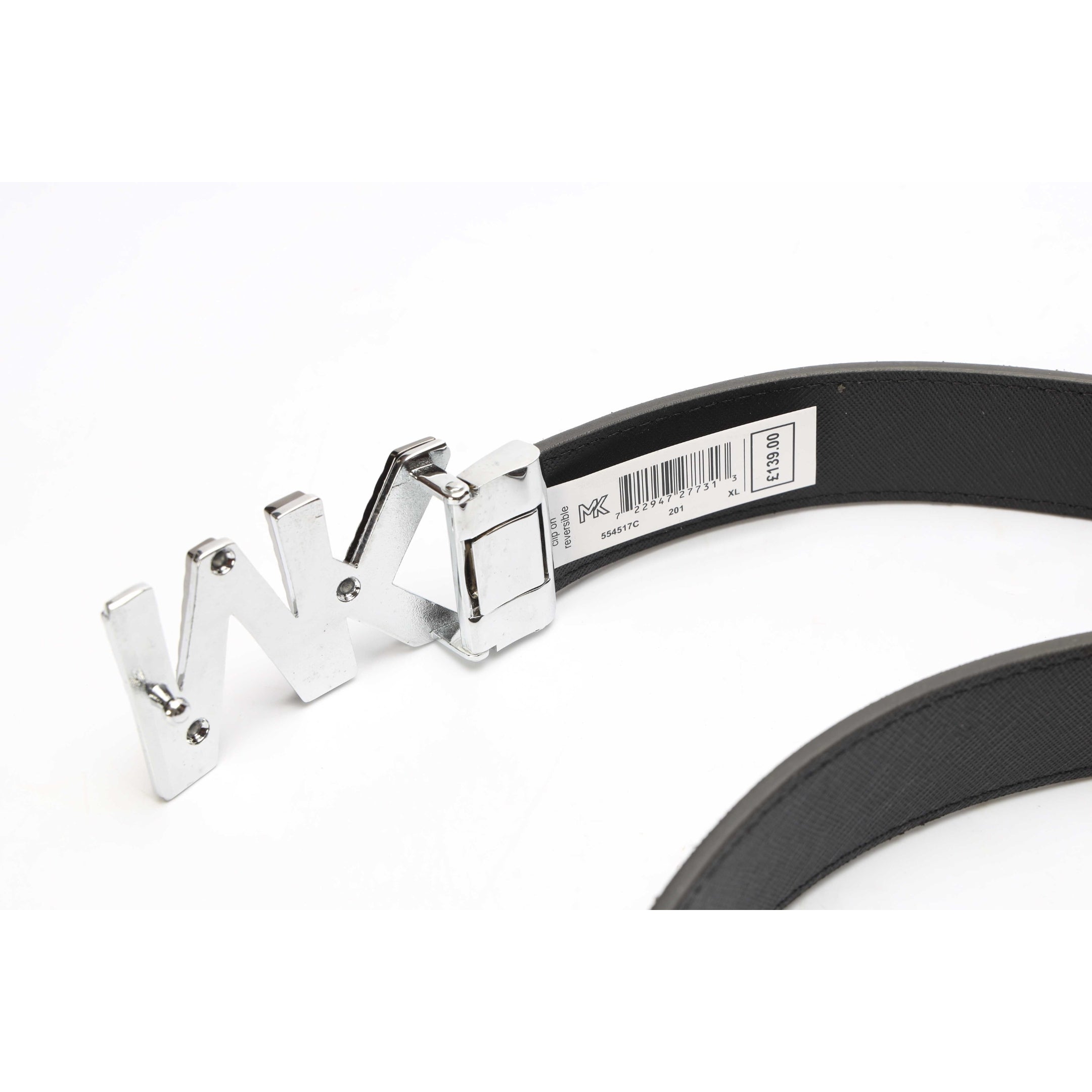 Michael Kors Brown Logo Reversible Leather Belt