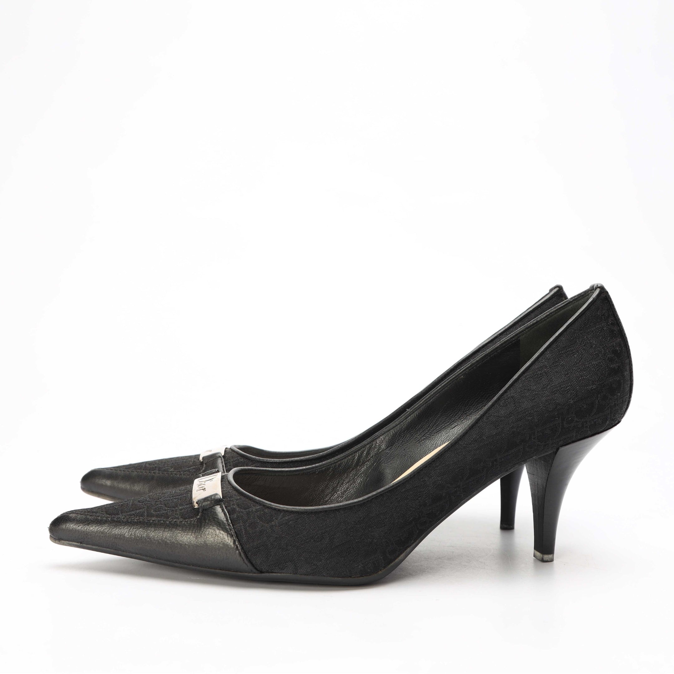 Christian Dior Diorissimo Pattern Pumps