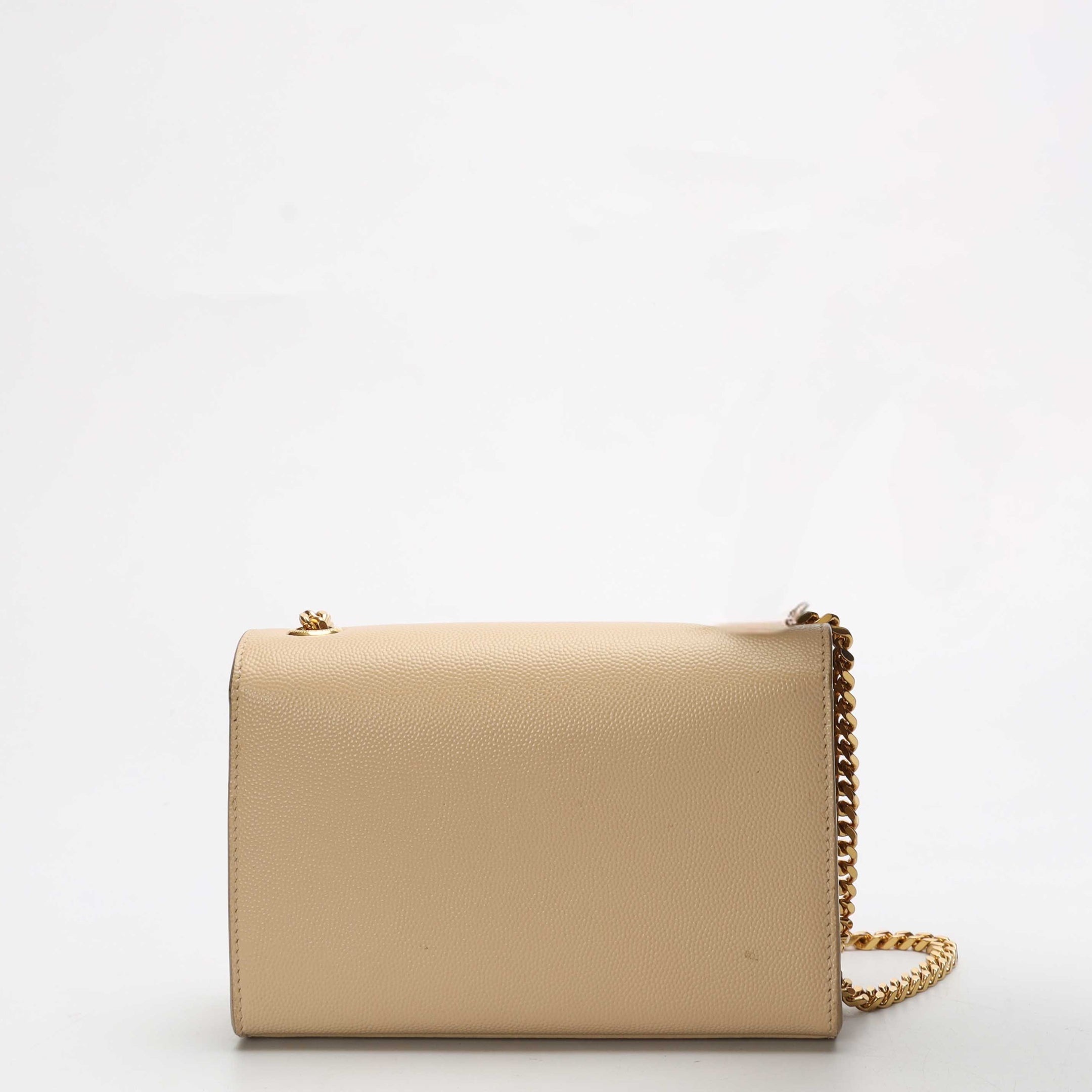 Saint Laurent Beige Grain De Poudre Crossbody Bag