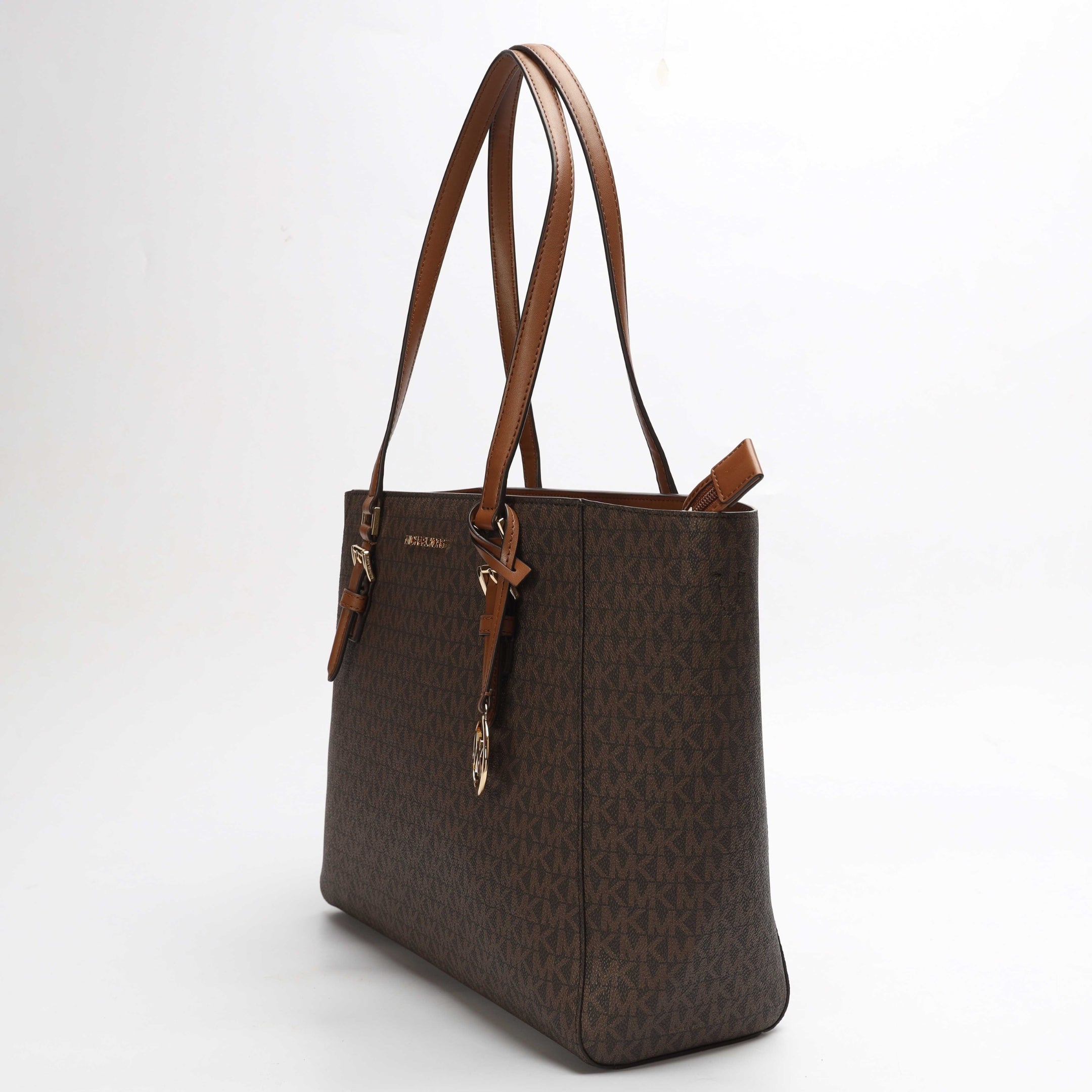 Michael Kors Charlotte Brown Signature Logo Tote
