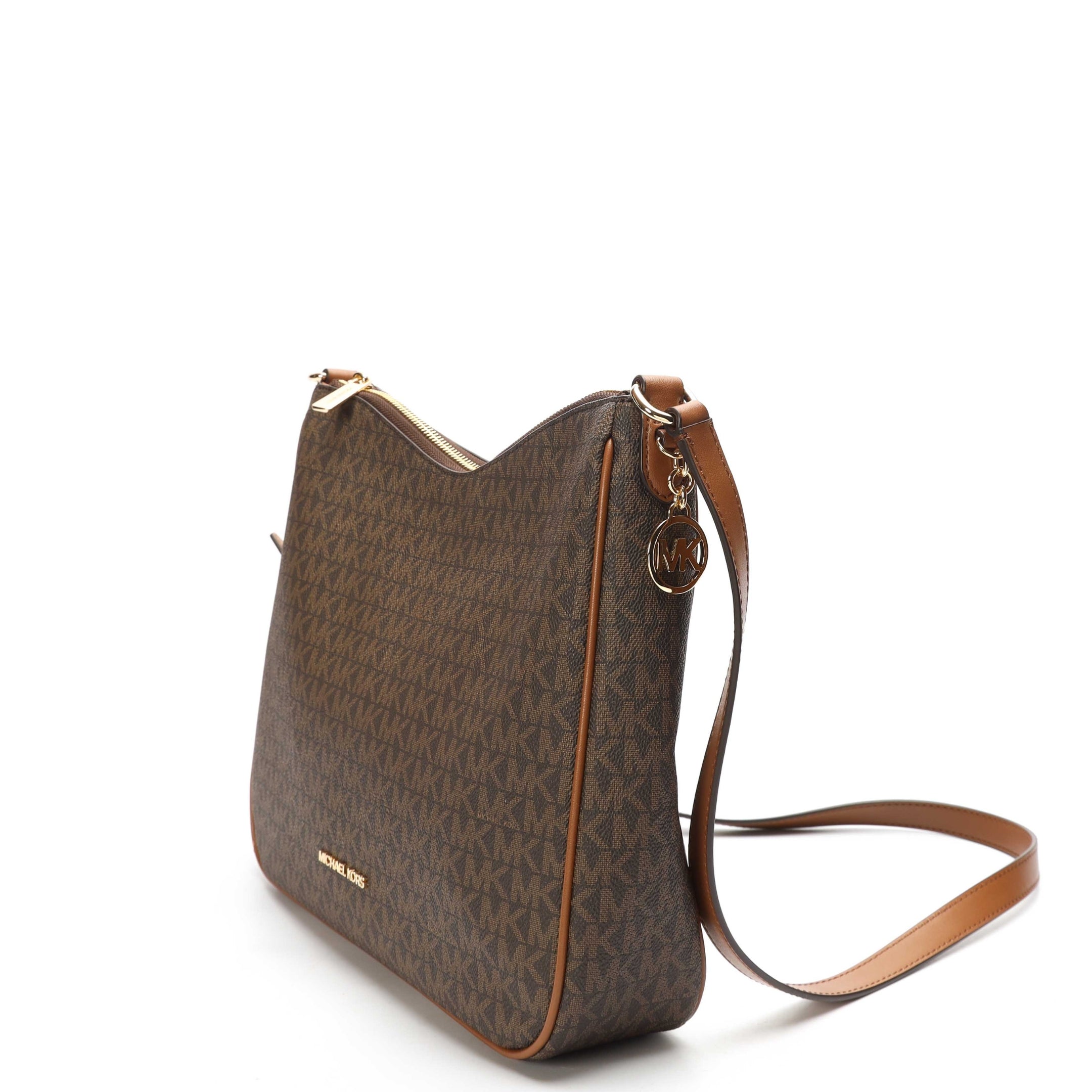 Michael Kors Kensington Brown Logo Crossbody Bag