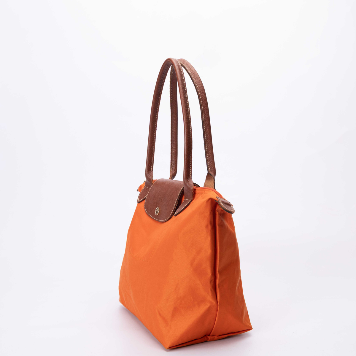 Longchamp Orange Le Pliage Tote