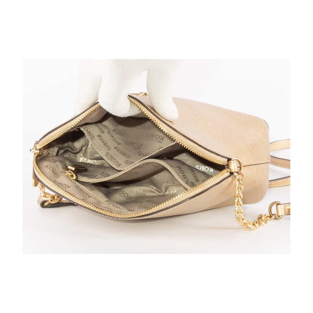 Michael Kors Metallic Bronze Crossbody Bag