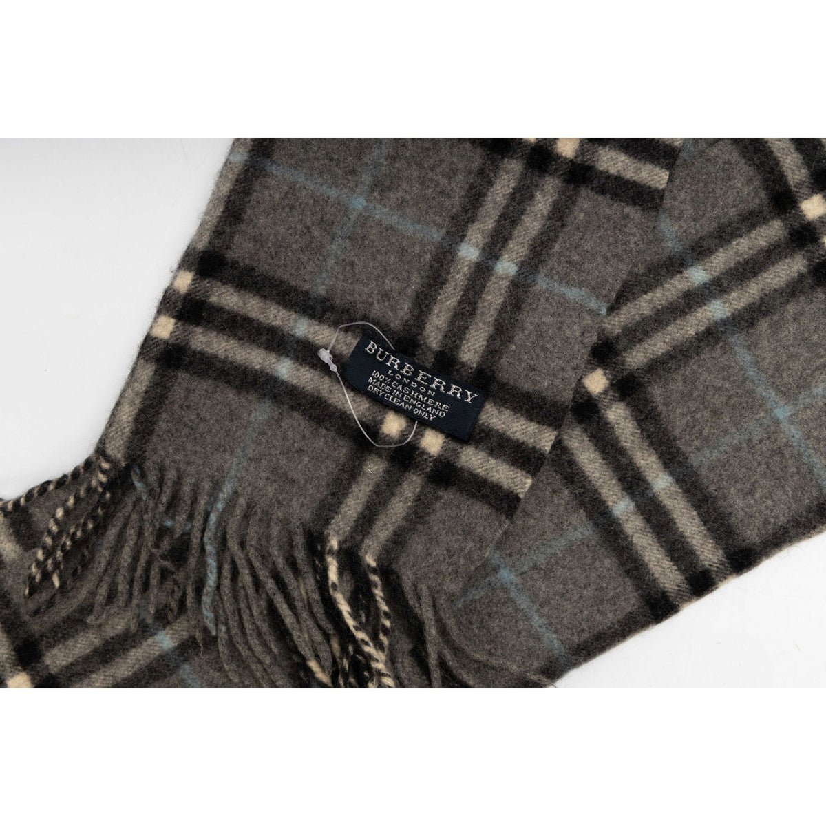 Burberry Grey Check Scarf