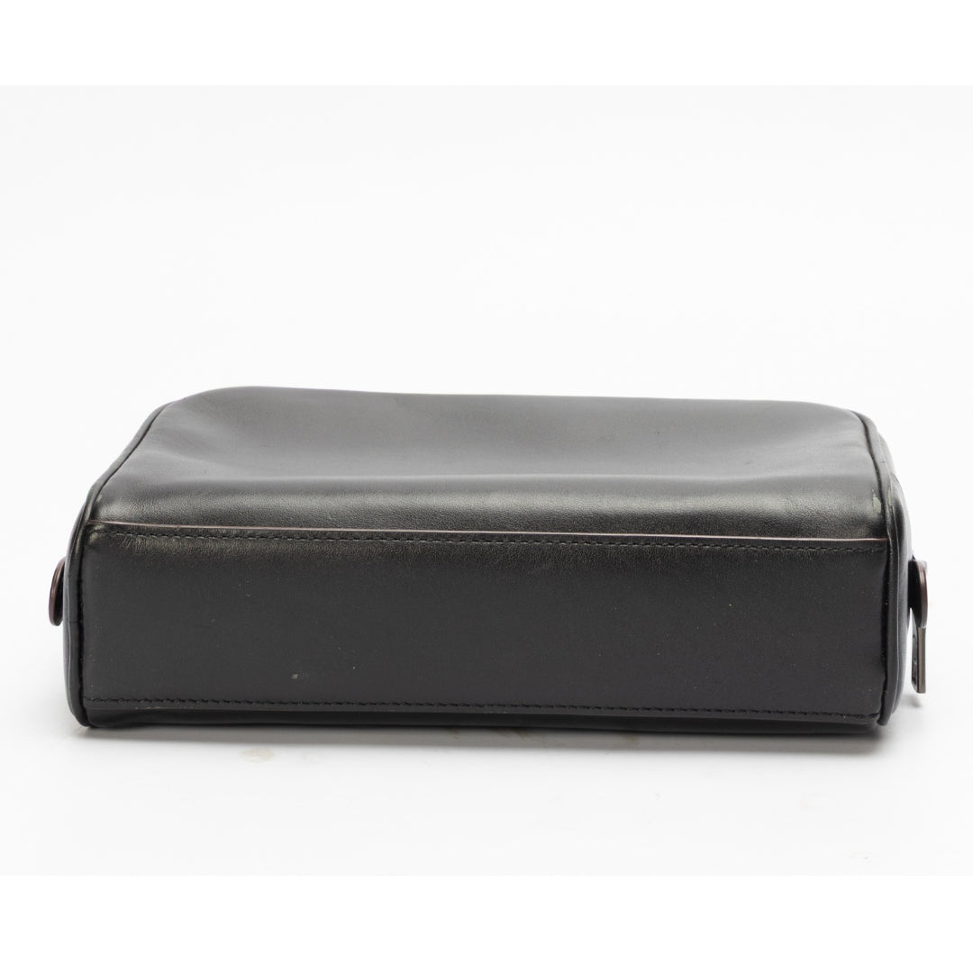 Coach Black Overnight Travel Kit With Coach Script
