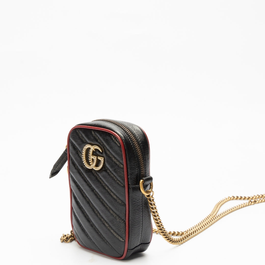 Gucci GG Marmont Black Mini Crossbody Bag