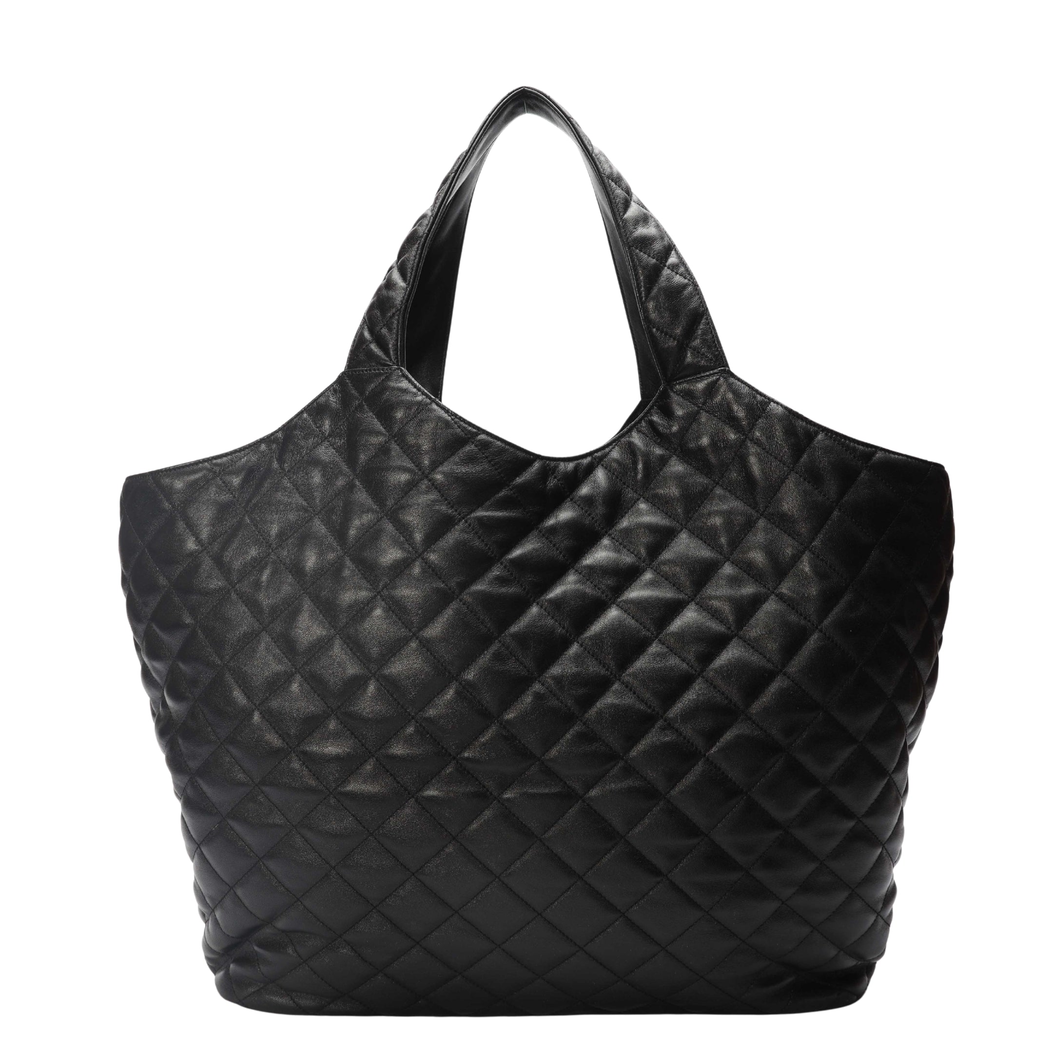 Saint Laurent Black Quilted Tote