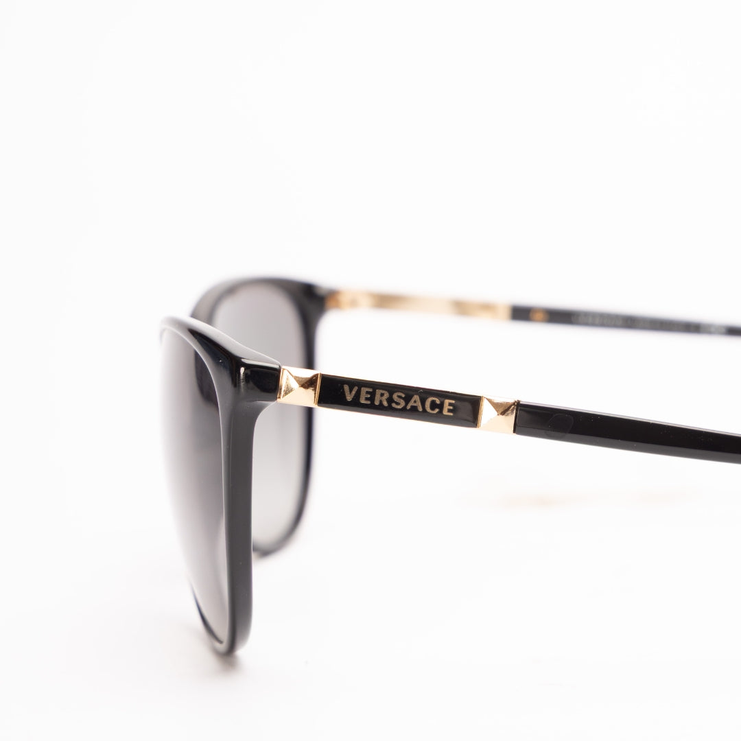 Versace Black Cat Eye Gradient Women Sunglasses